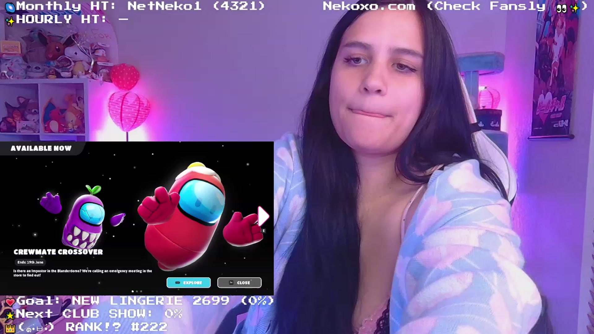 Gallery image thumbnail from Nekobeanxo's myfreecams stream on, 06/19/2023, 02:18 image 15 of 20