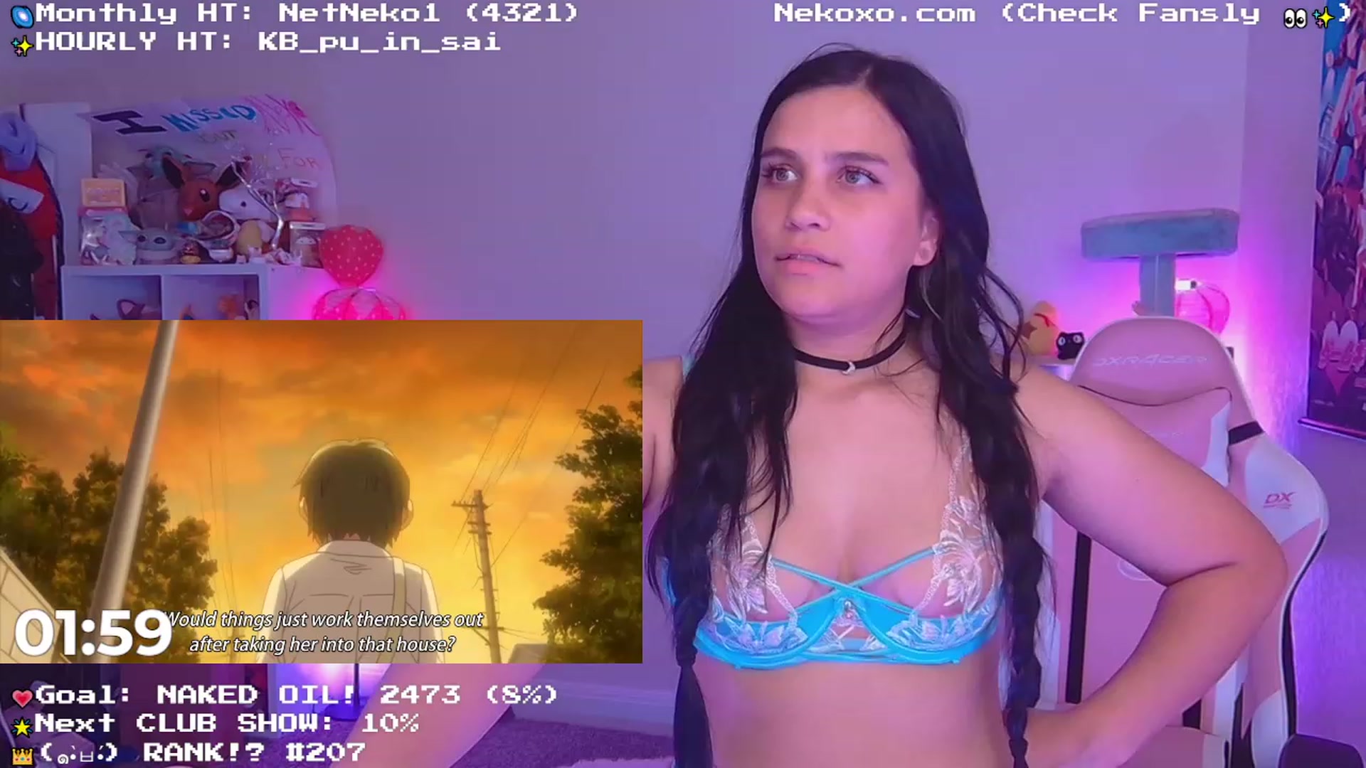 Gallery image thumbnail from Nekobeanxo's myfreecams stream on, 06/19/2023, 07:43 image 8 of 20