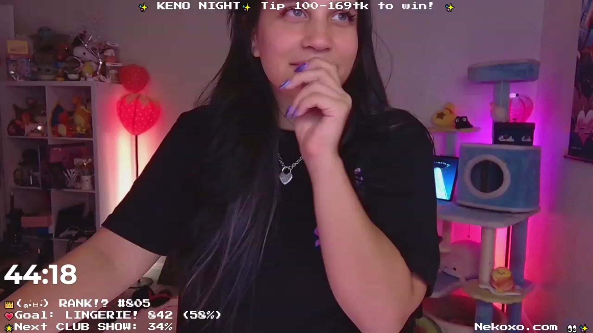 Gallery image thumbnail from Nekobeanxo's myfreecams stream on, 07/08/2023, 03:30 image 6 of 20