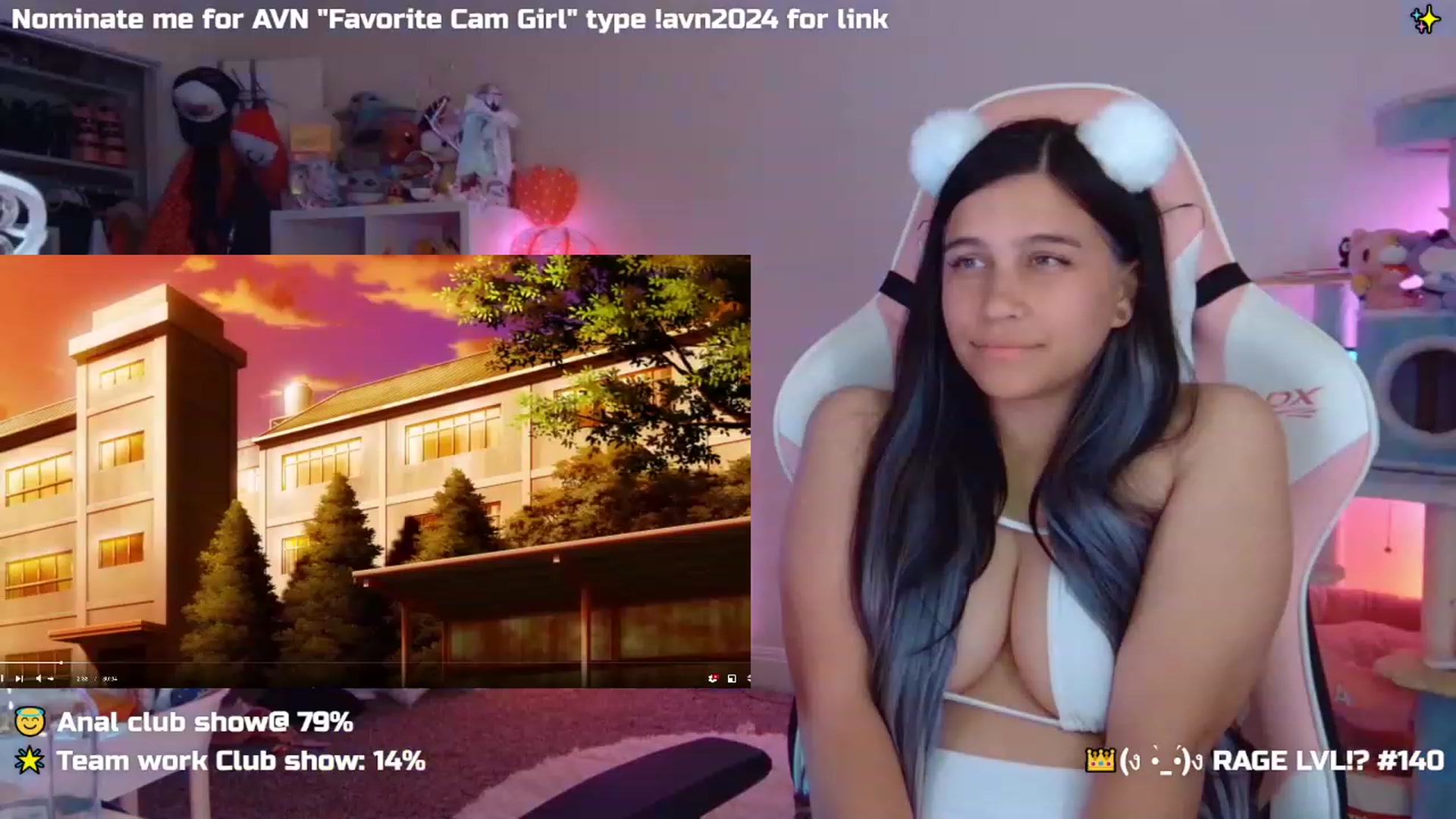 Gallery image thumbnail from Nekobeanxo's myfreecams stream on, 12/03/2023, 09:38 image 9 of 20