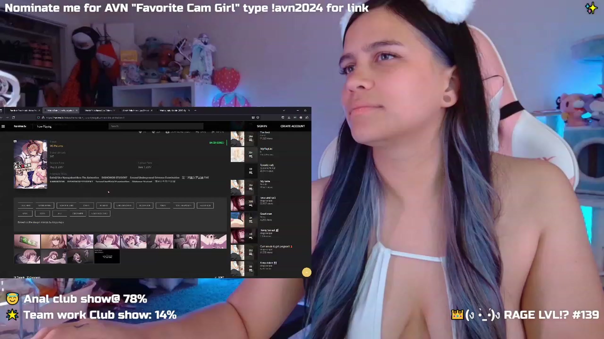 Gallery image thumbnail from Nekobeanxo's myfreecams stream on, 12/03/2023, 09:38 image 6 of 20