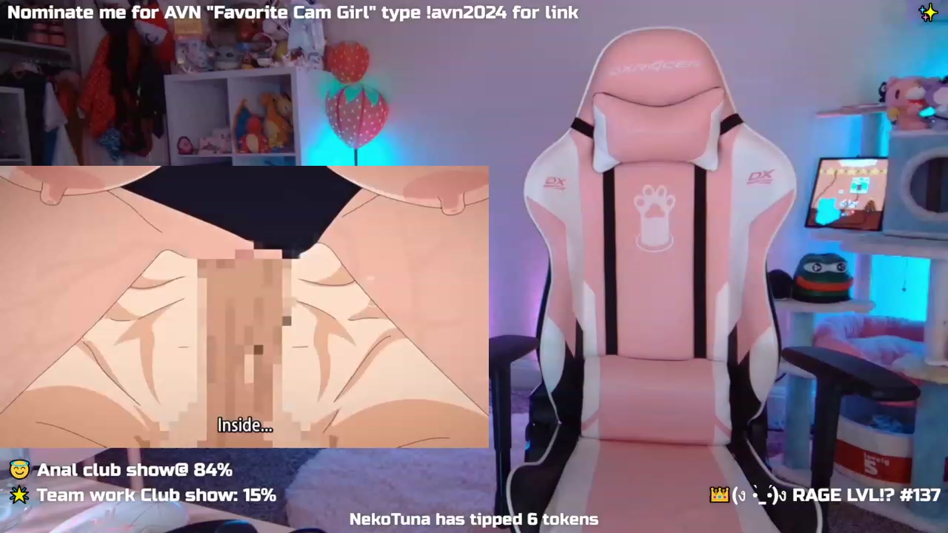 Gallery image thumbnail from Nekobeanxo's myfreecams stream on, 12/03/2023, 09:38 image 17 of 20