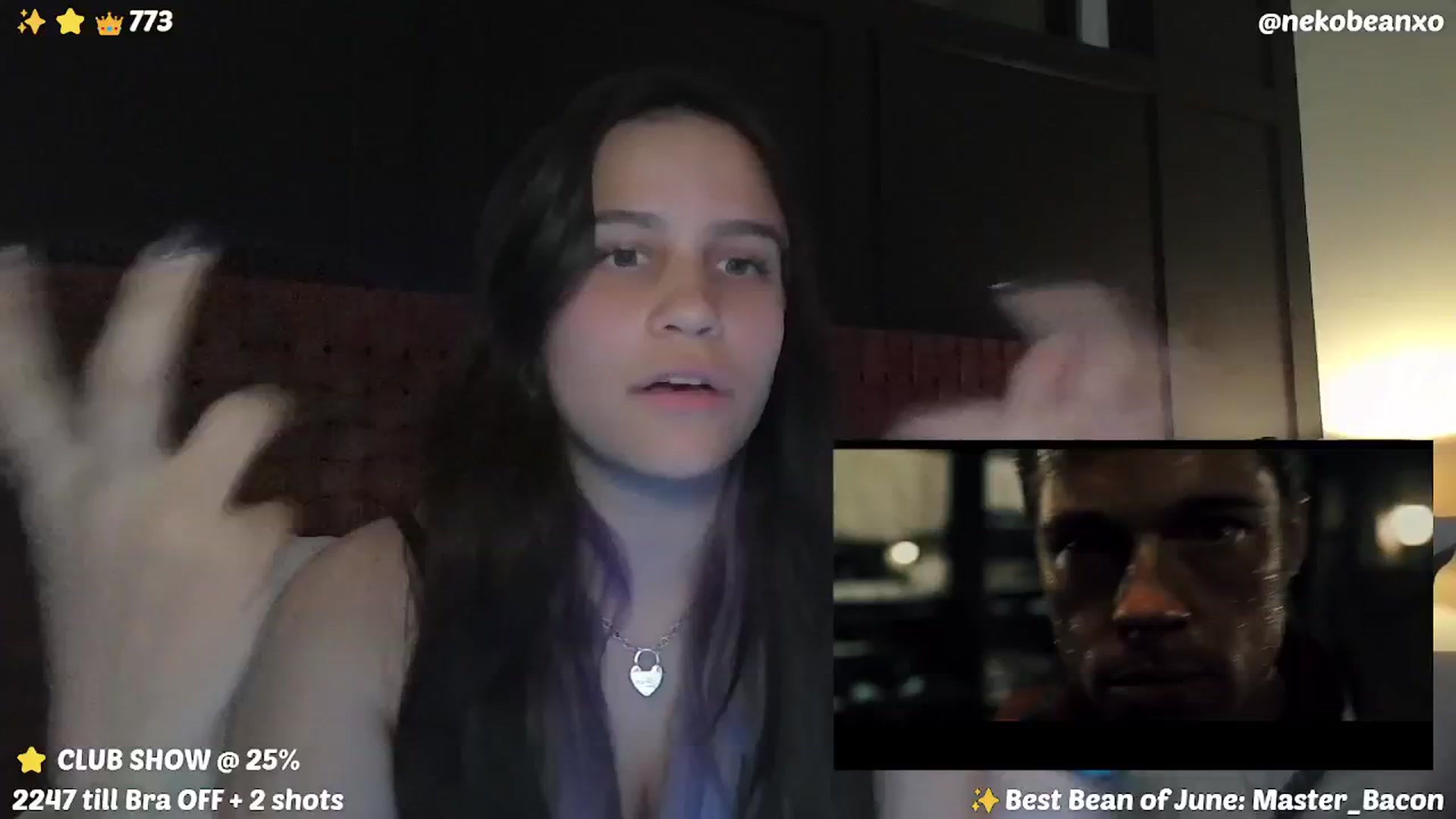 Gallery image thumbnail from Nekobeanxo's myfreecams stream on, 06/04/2024, 07:38 image 14 of 20