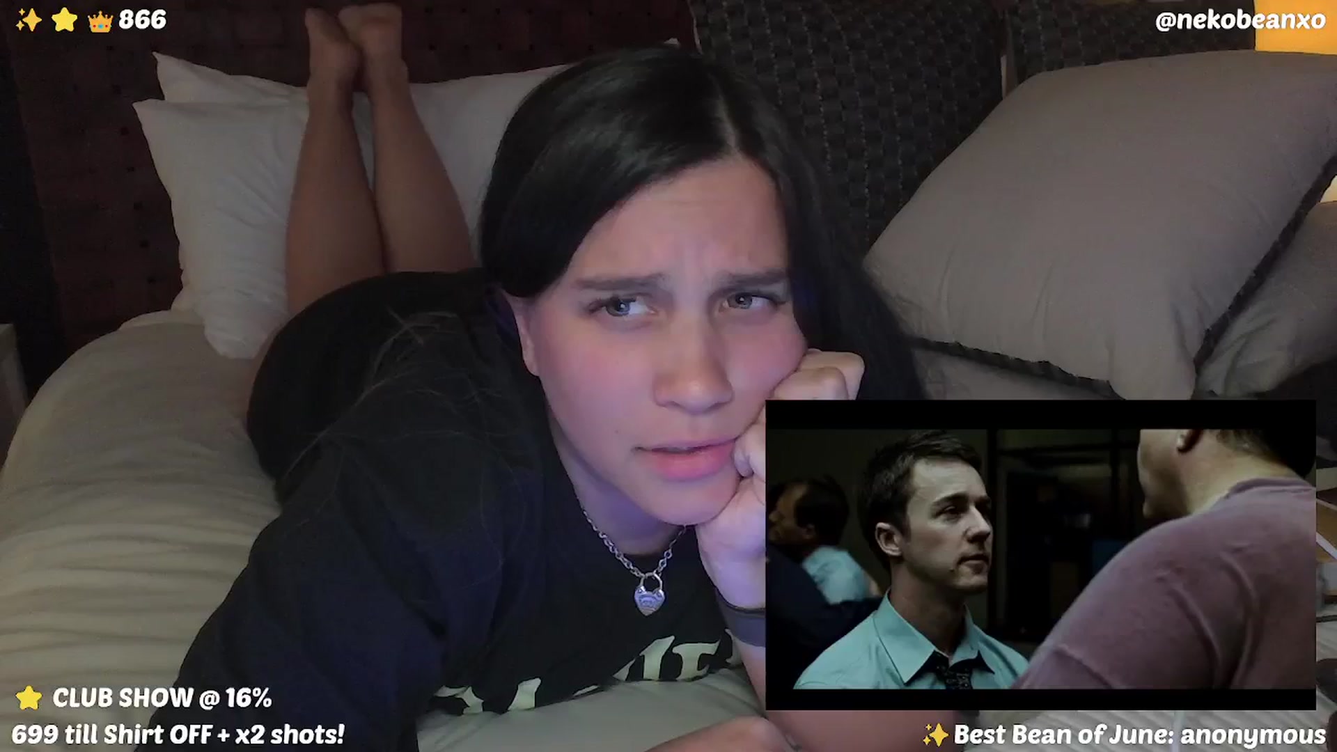 Gallery image thumbnail from Nekobeanxo's myfreecams stream on, 06/04/2024, 07:38 image 2 of 20
