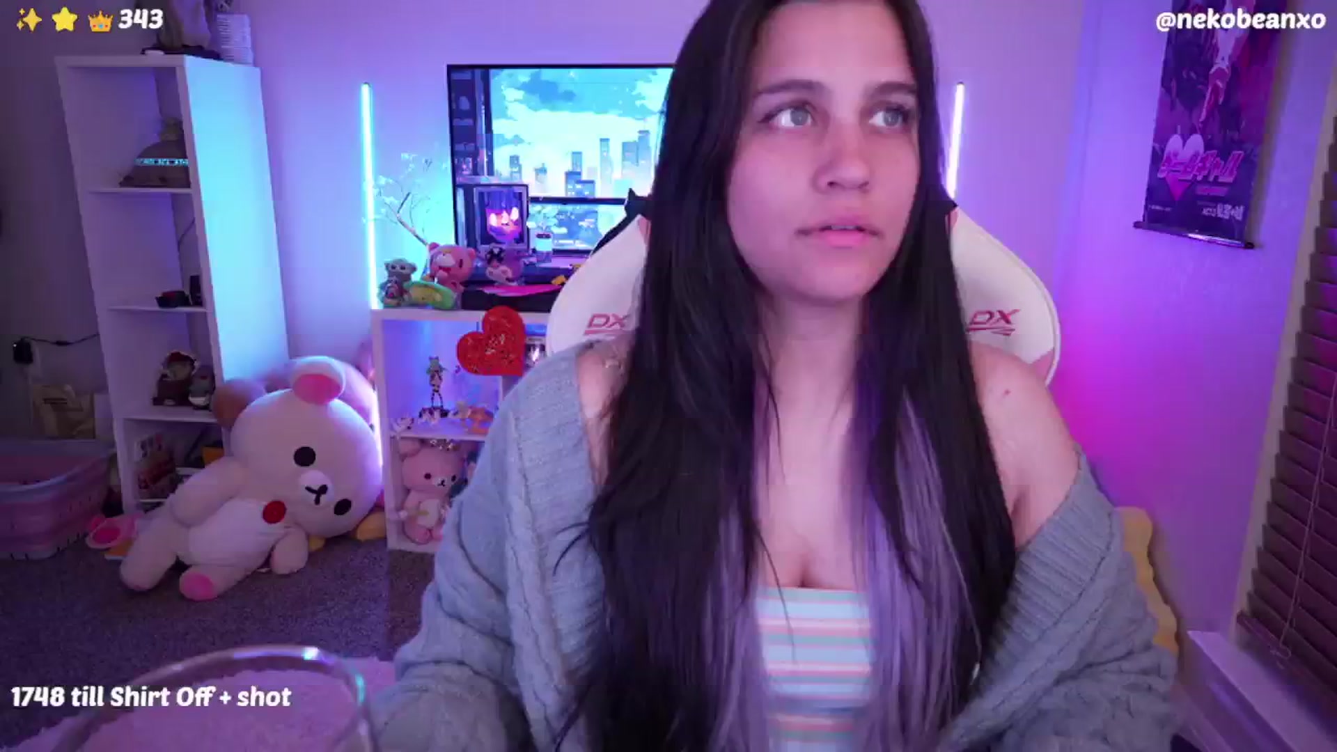 Gallery image thumbnail from Nekobeanxo's myfreecams stream on, 06/23/2024, 09:49 image 1 of 20