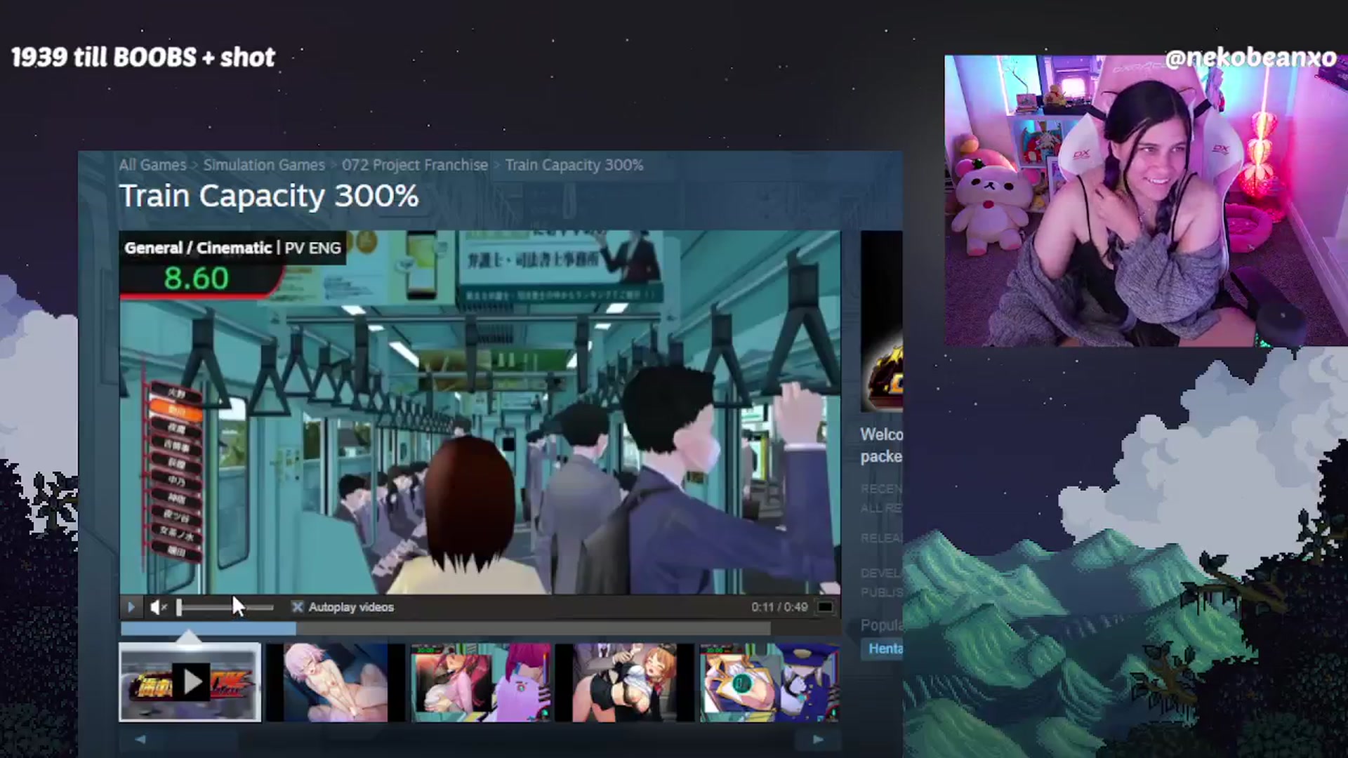 Gallery image thumbnail from Nekobeanxo's myfreecams stream on, 08/02/2024, 06:31 image 7 of 20