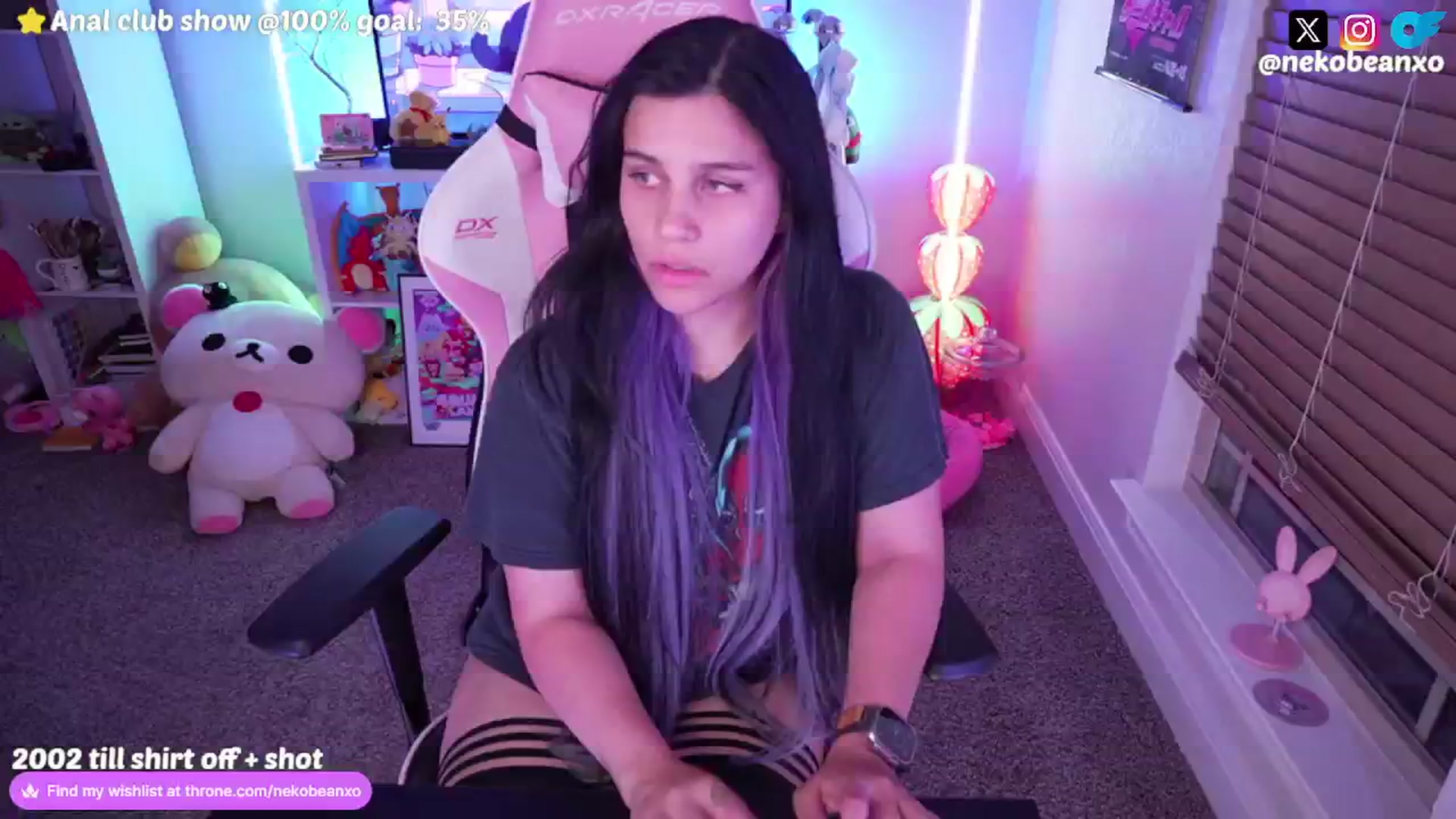 Gallery image thumbnail from Nekobeanxo's myfreecams stream on, 08/05/2024, 06:32 image 1 of 20