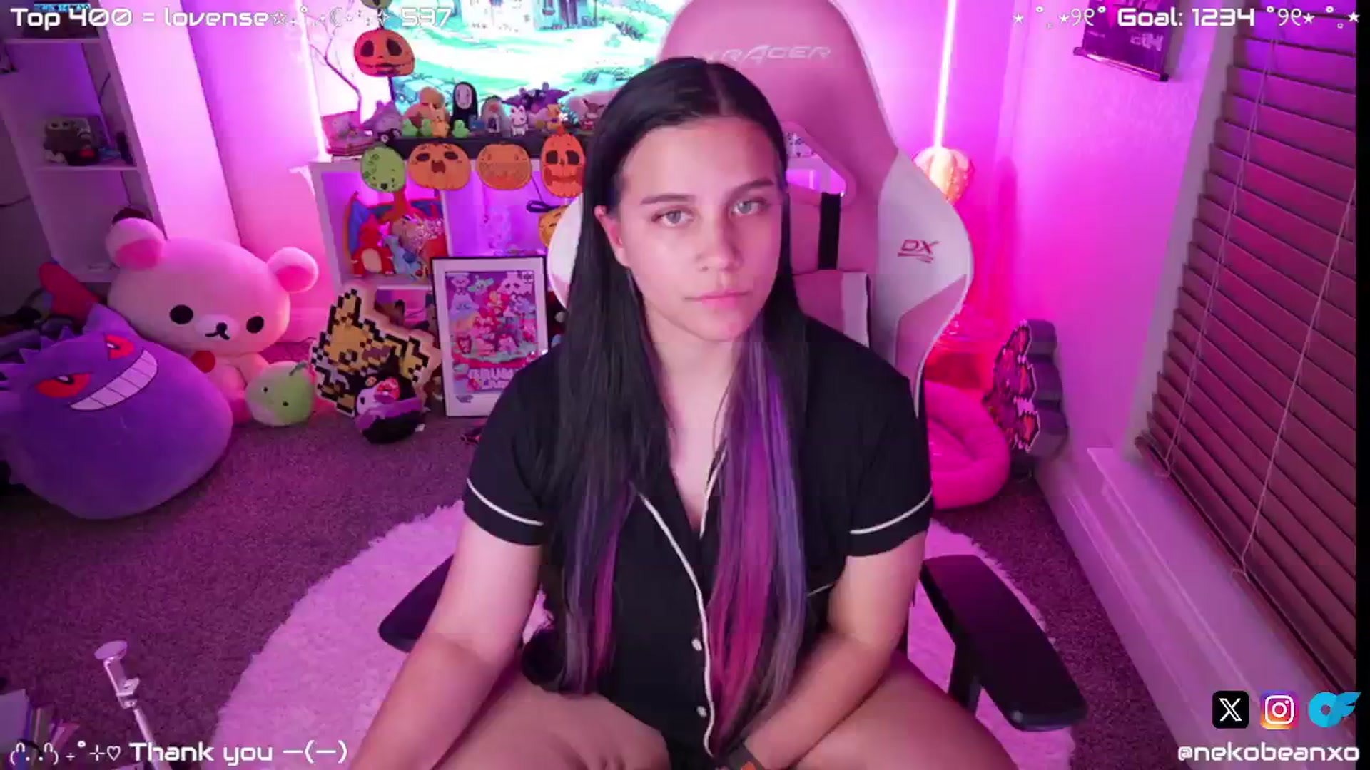Gallery image thumbnail from Nekobeanxo's myfreecams stream on, 11/05/2024, 03:40 image 1 of 20