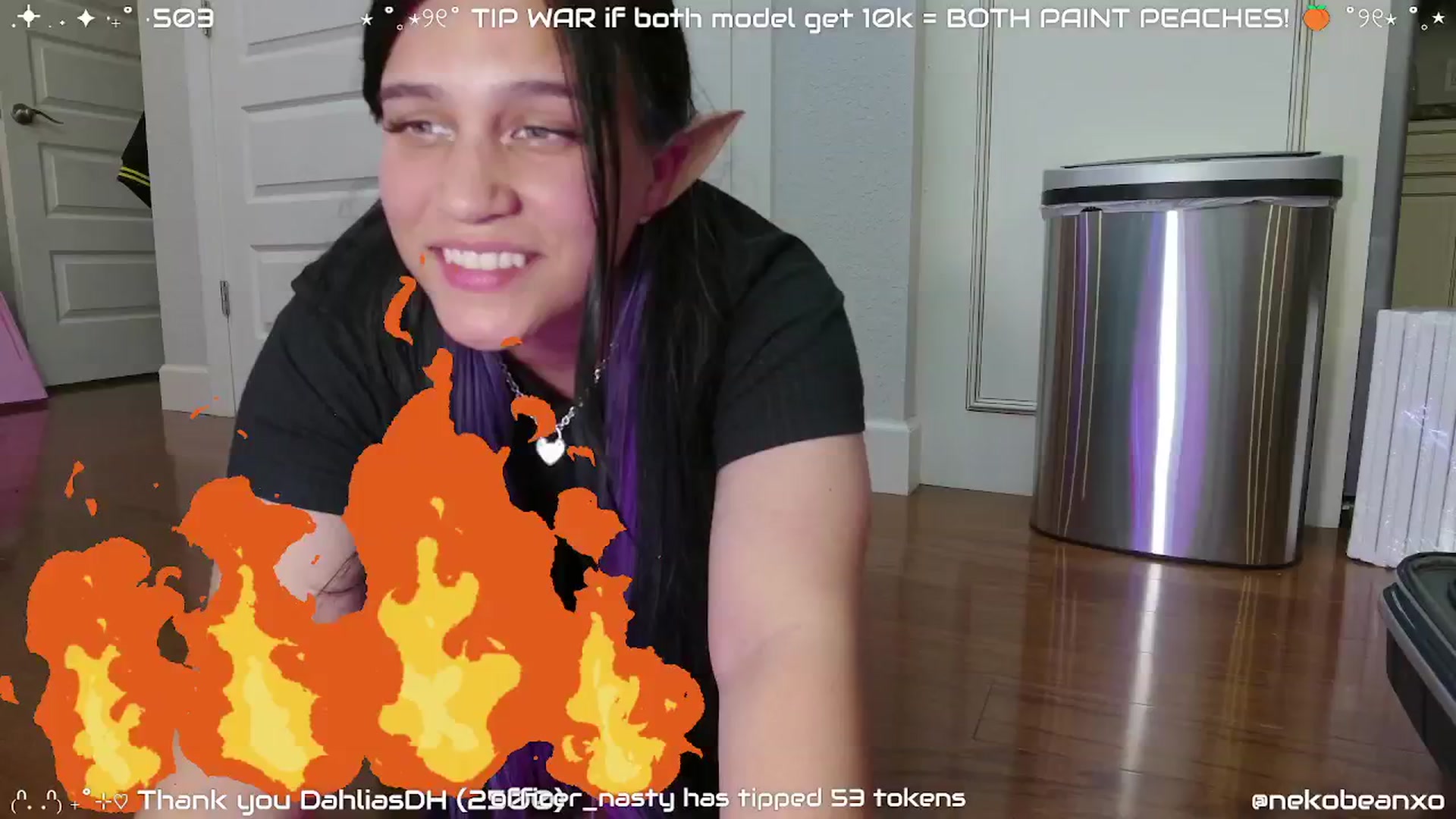 Gallery image thumbnail from Nekobeanxo's myfreecams stream on, 11/08/2024, 04:24 image 13 of 20