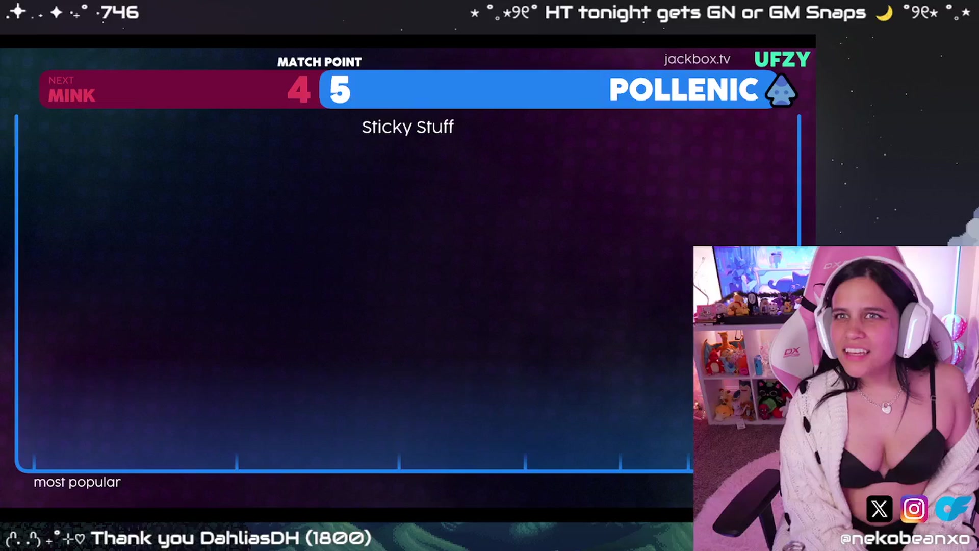 Gallery image thumbnail from Nekobeanxo's myfreecams stream on, 12/07/2024, 07:08 image 11 of 20