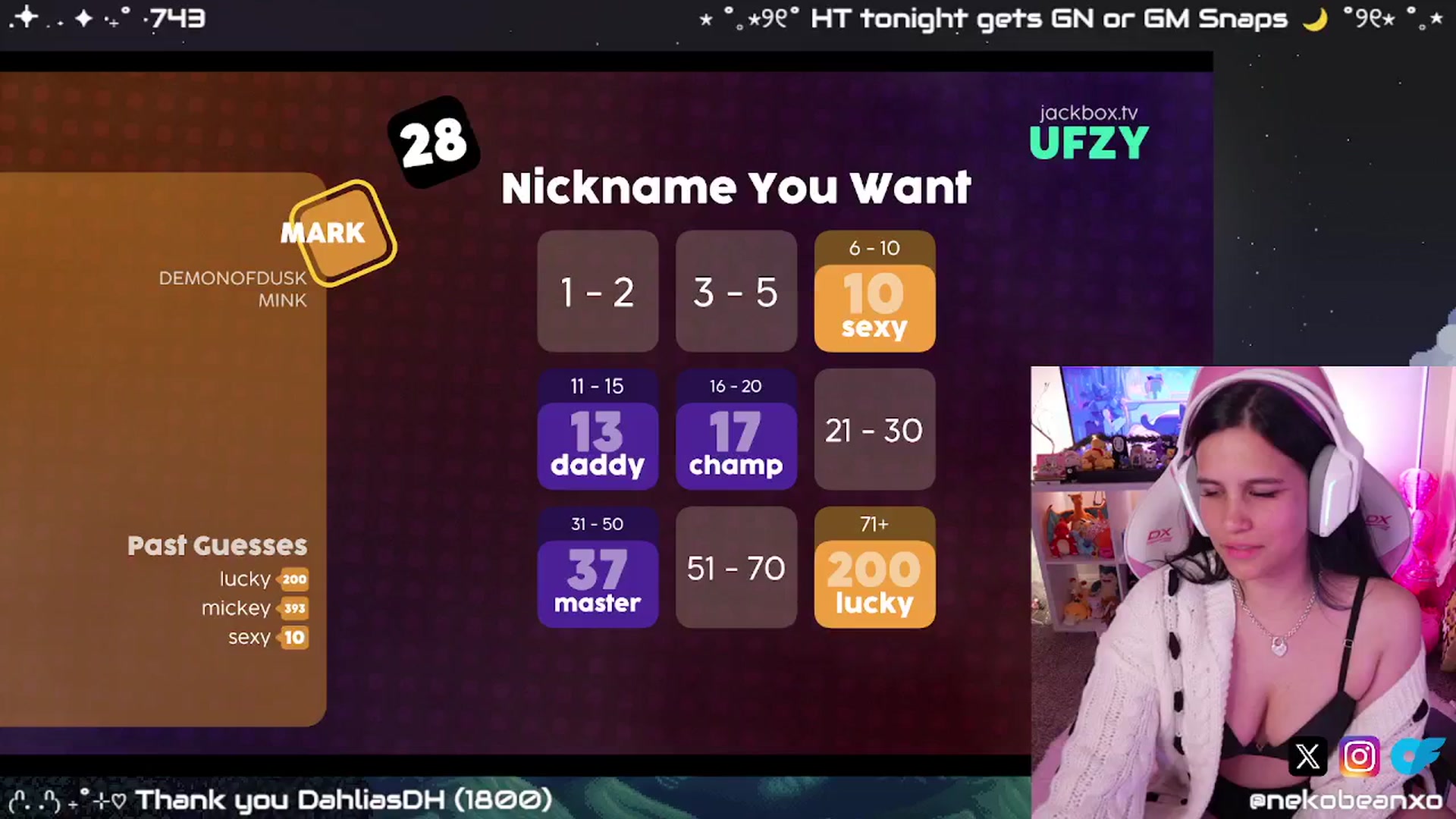 Gallery image thumbnail from Nekobeanxo's myfreecams stream on, 12/07/2024, 07:08 image 9 of 20