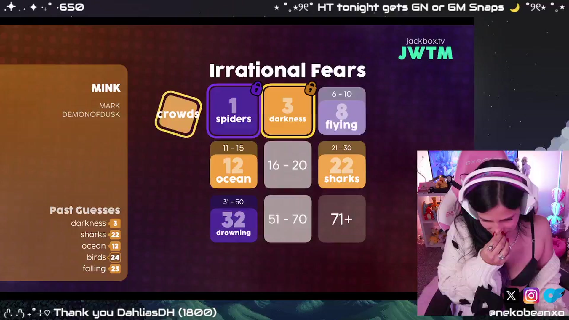 Gallery image thumbnail from Nekobeanxo's myfreecams stream on, 12/07/2024, 07:35 image 16 of 20