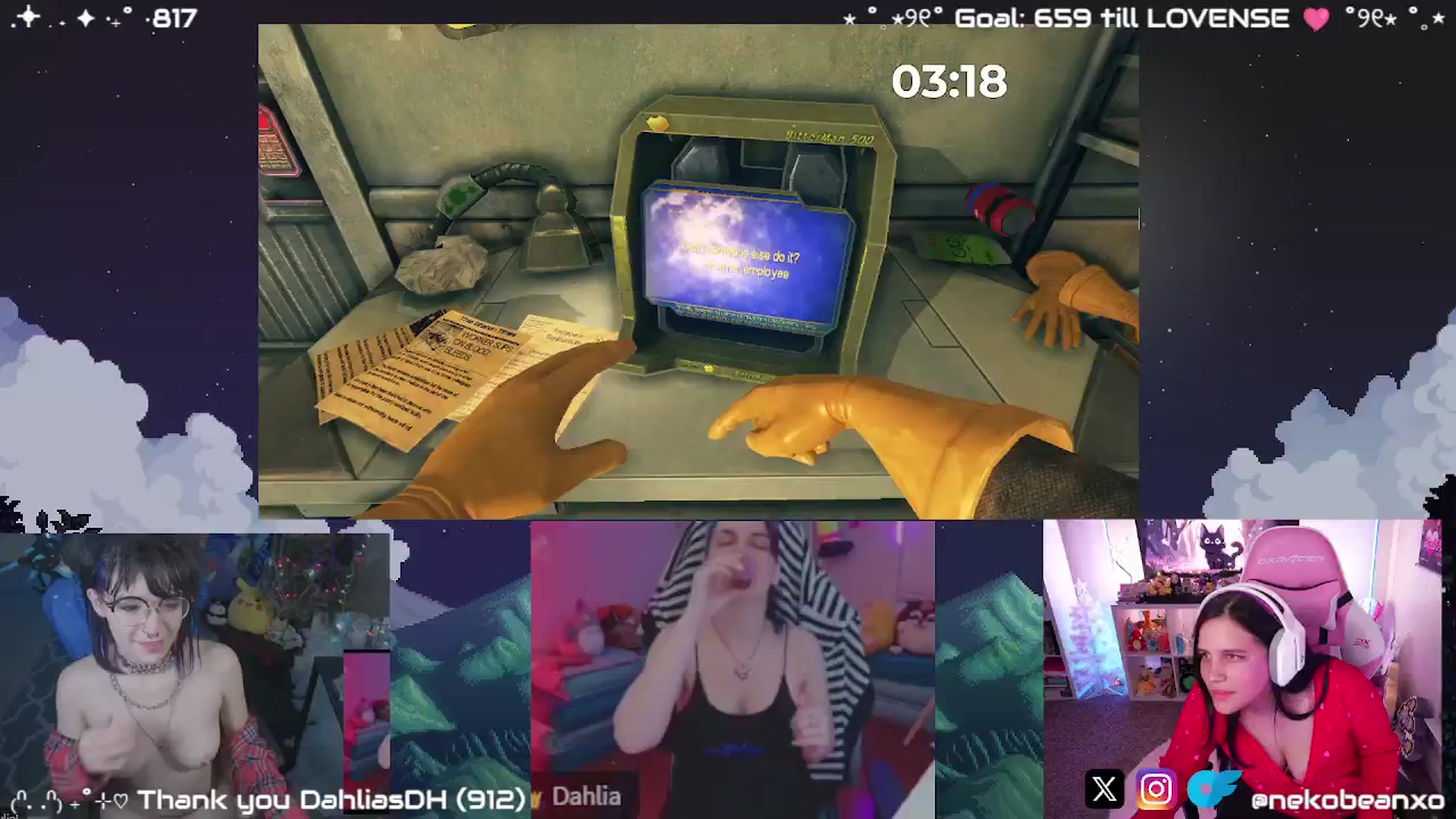 Gallery image thumbnail from Nekobeanxo's myfreecams stream on, 12/12/2024, 05:43 image 16 of 20