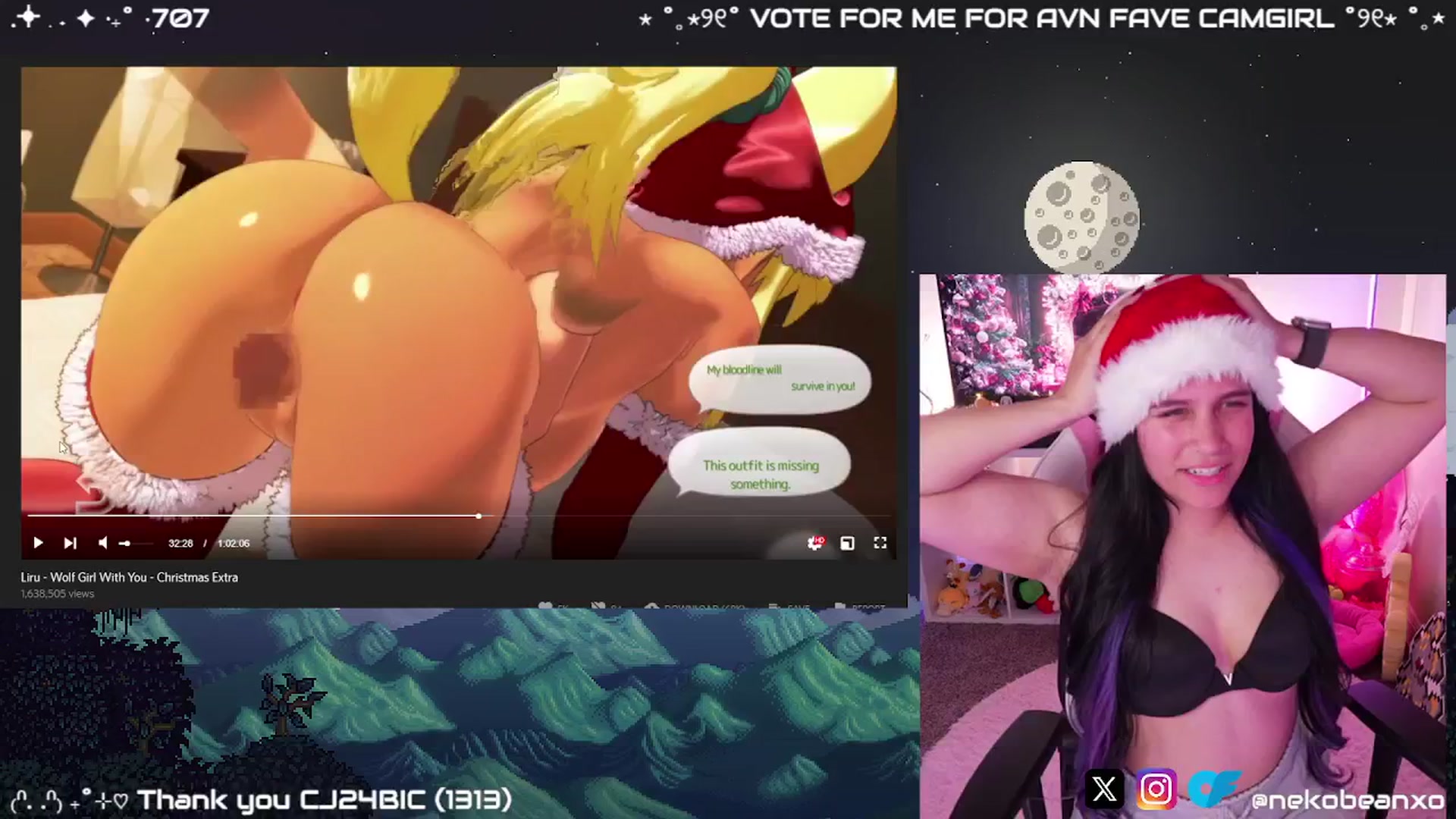 Gallery image thumbnail from Nekobeanxo's myfreecams stream on, 12/17/2024, 07:40 image 9 of 20