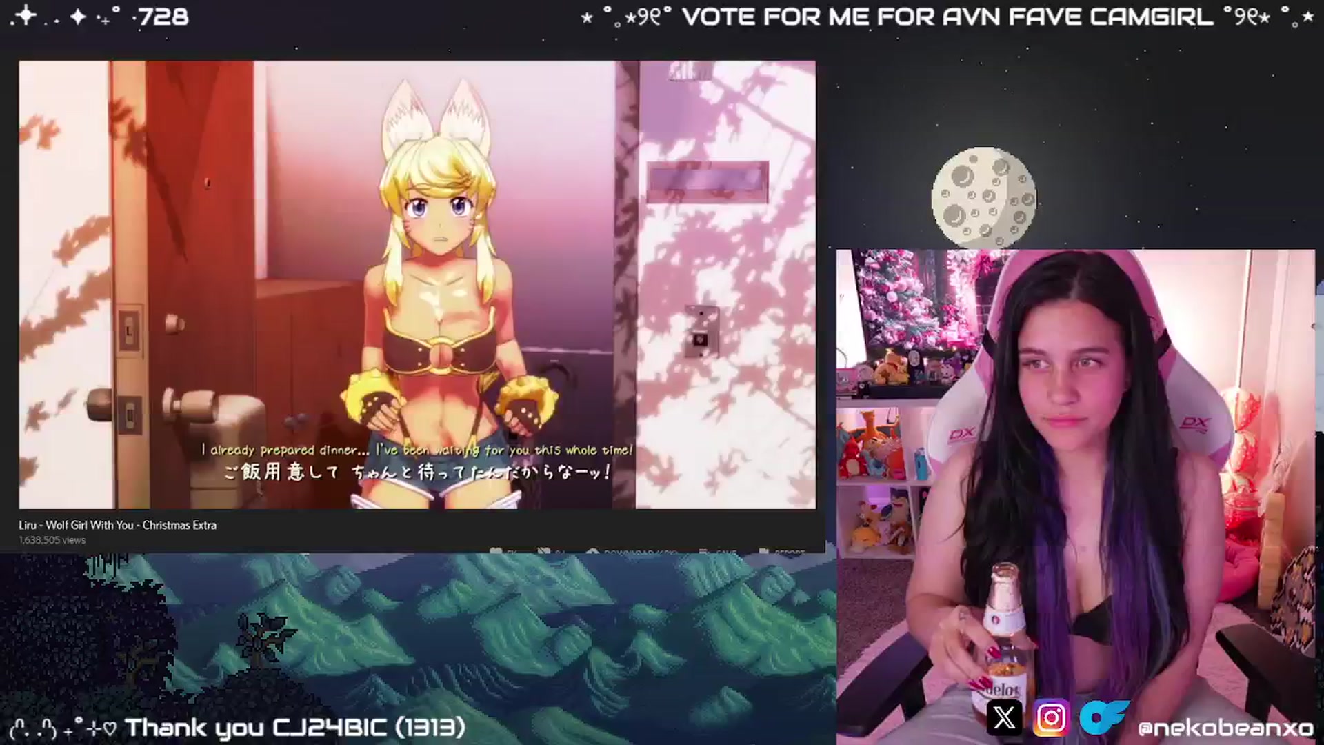 Gallery image thumbnail from Nekobeanxo's myfreecams stream on, 12/17/2024, 07:40 image 6 of 20