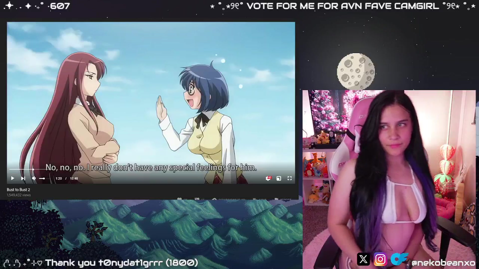 Gallery image thumbnail from Nekobeanxo's myfreecams stream on, 12/17/2024, 07:40 image 16 of 20