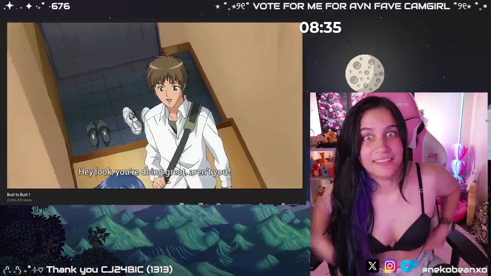 Gallery image thumbnail from Nekobeanxo's myfreecams stream on, 12/17/2024, 07:40 image 13 of 20