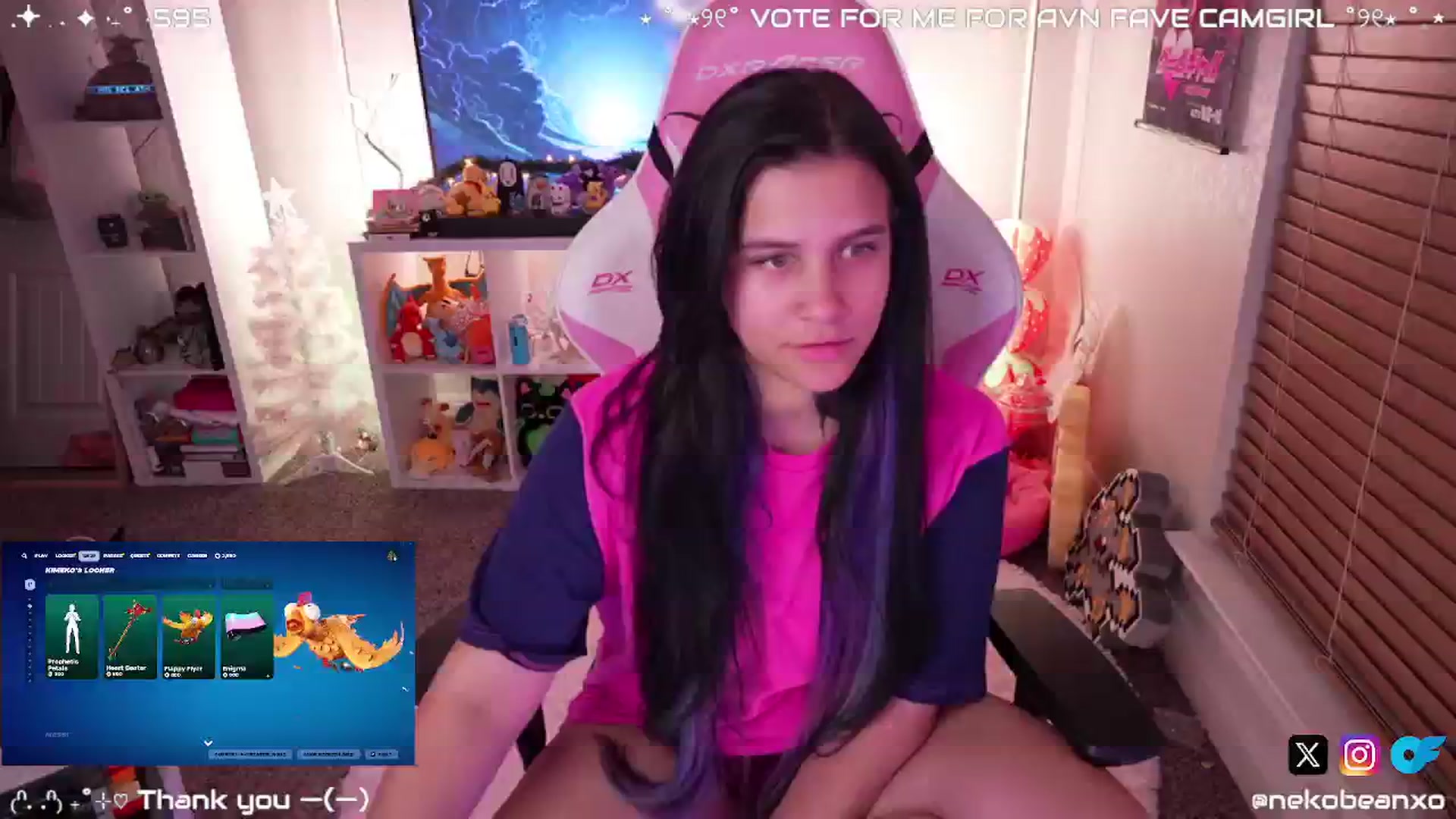 Gallery image thumbnail from Nekobeanxo's myfreecams stream on, 12/18/2024, 07:38 image 1 of 20