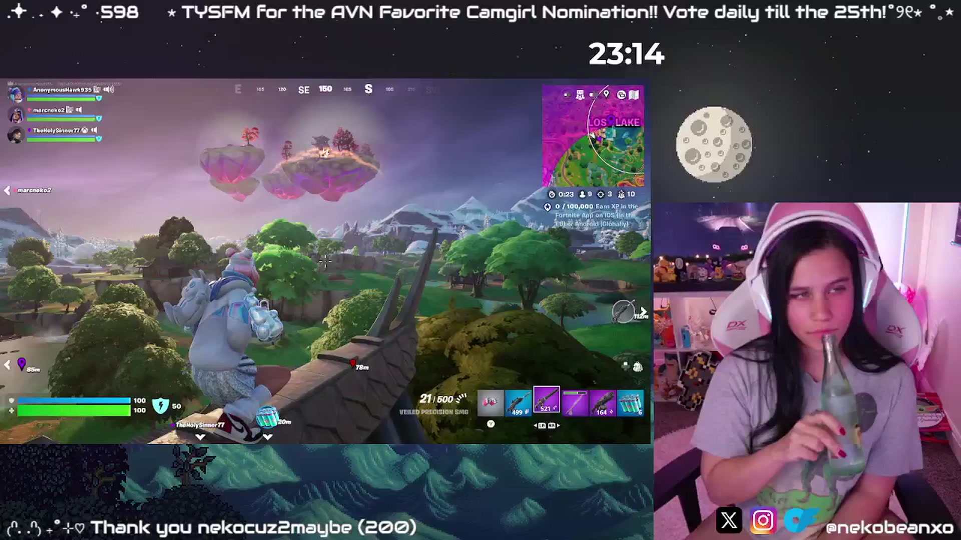 Gallery image thumbnail from Nekobeanxo's myfreecams stream on, 12/28/2024, 07:20 image 11 of 20