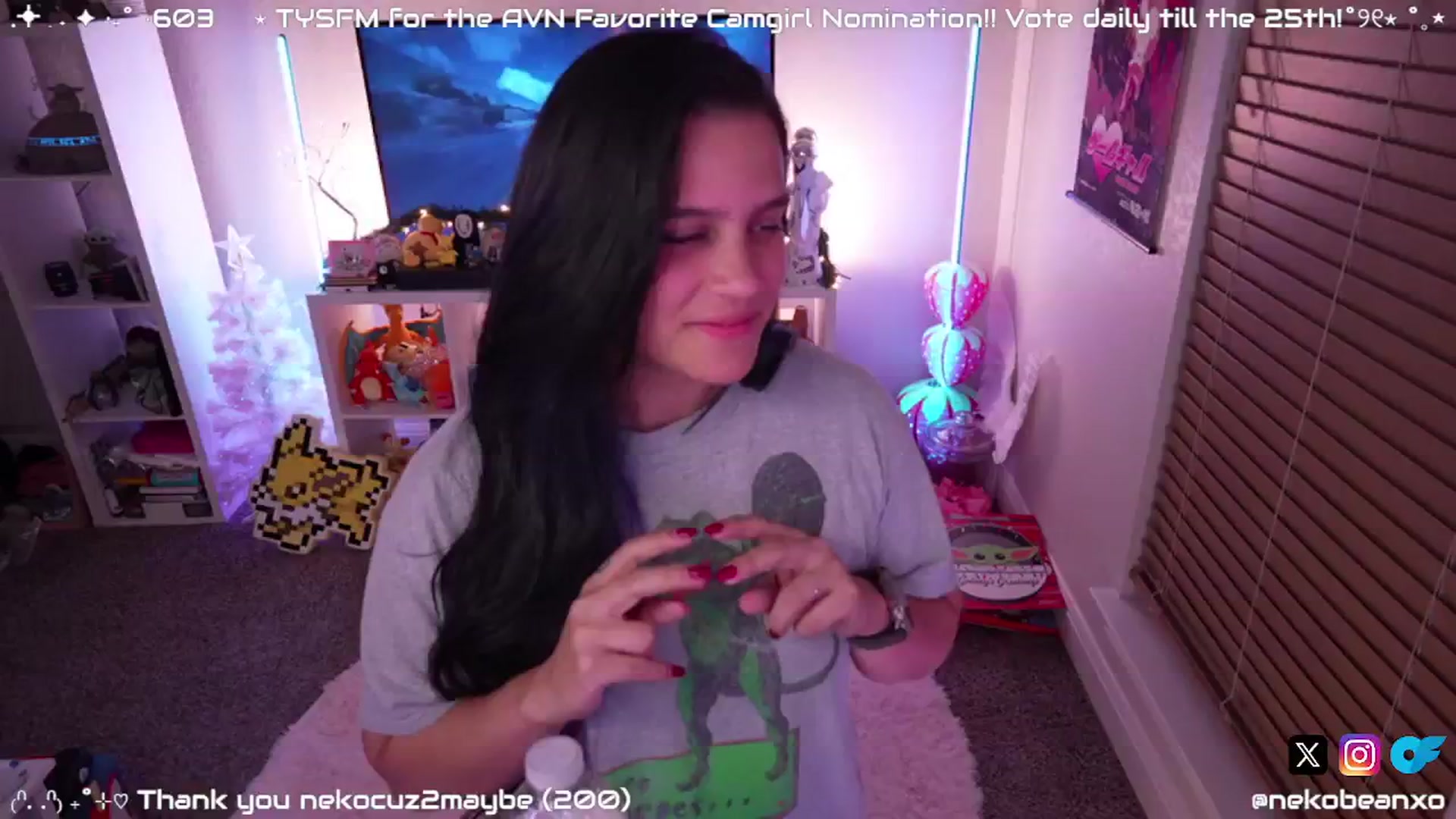 Gallery image thumbnail from Nekobeanxo's myfreecams stream on, 12/28/2024, 07:20 image 4 of 20
