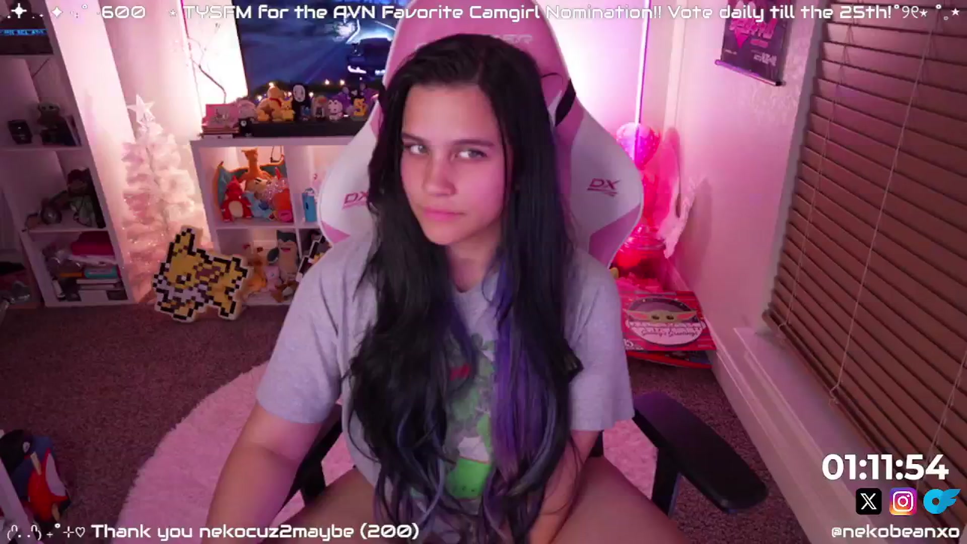 Gallery image thumbnail from Nekobeanxo's myfreecams stream on, 12/28/2024, 07:20 image 6 of 20