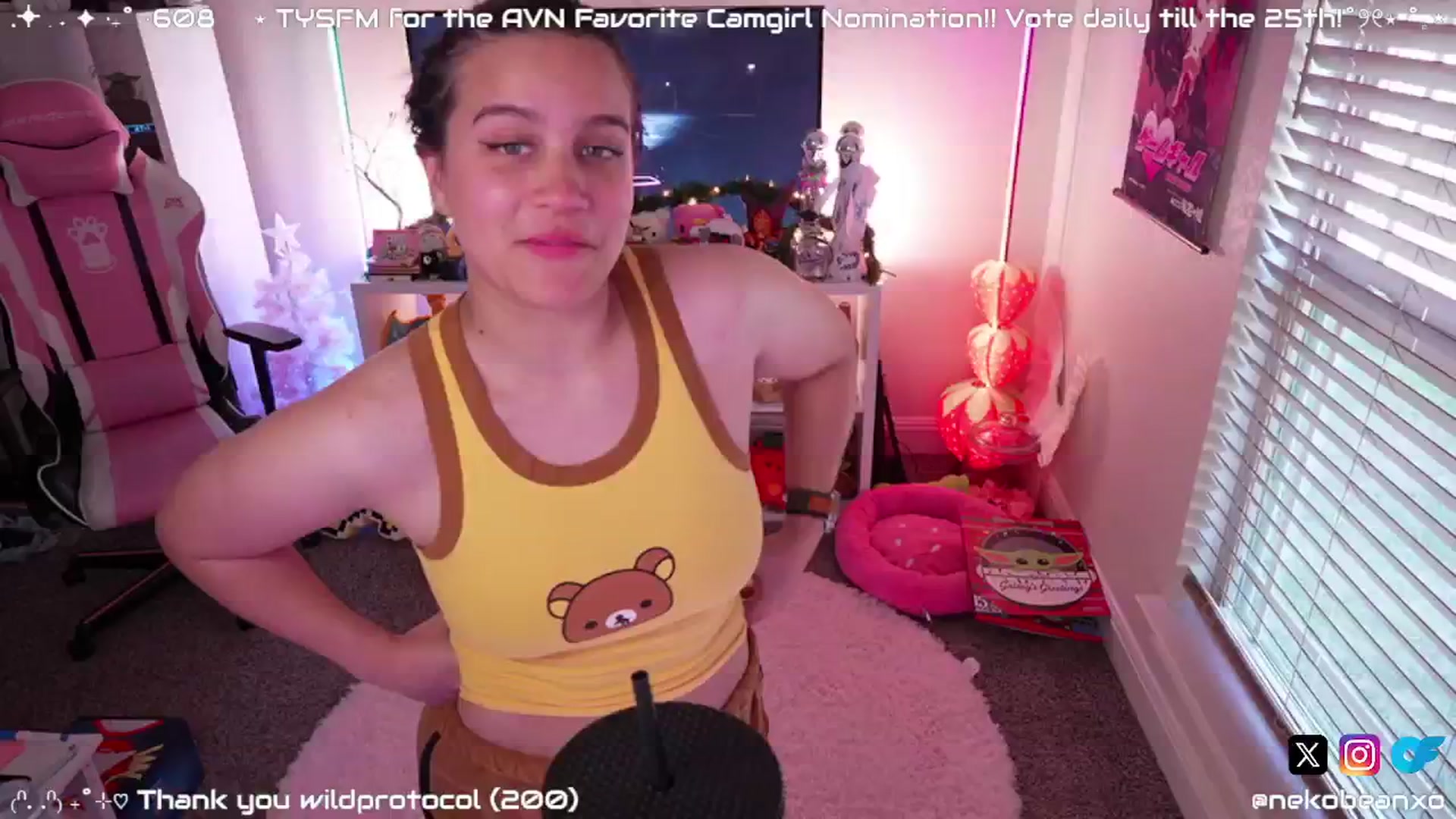 Gallery image thumbnail from Nekobeanxo's myfreecams stream on, 12/28/2024, 20:34 image 20 of 20