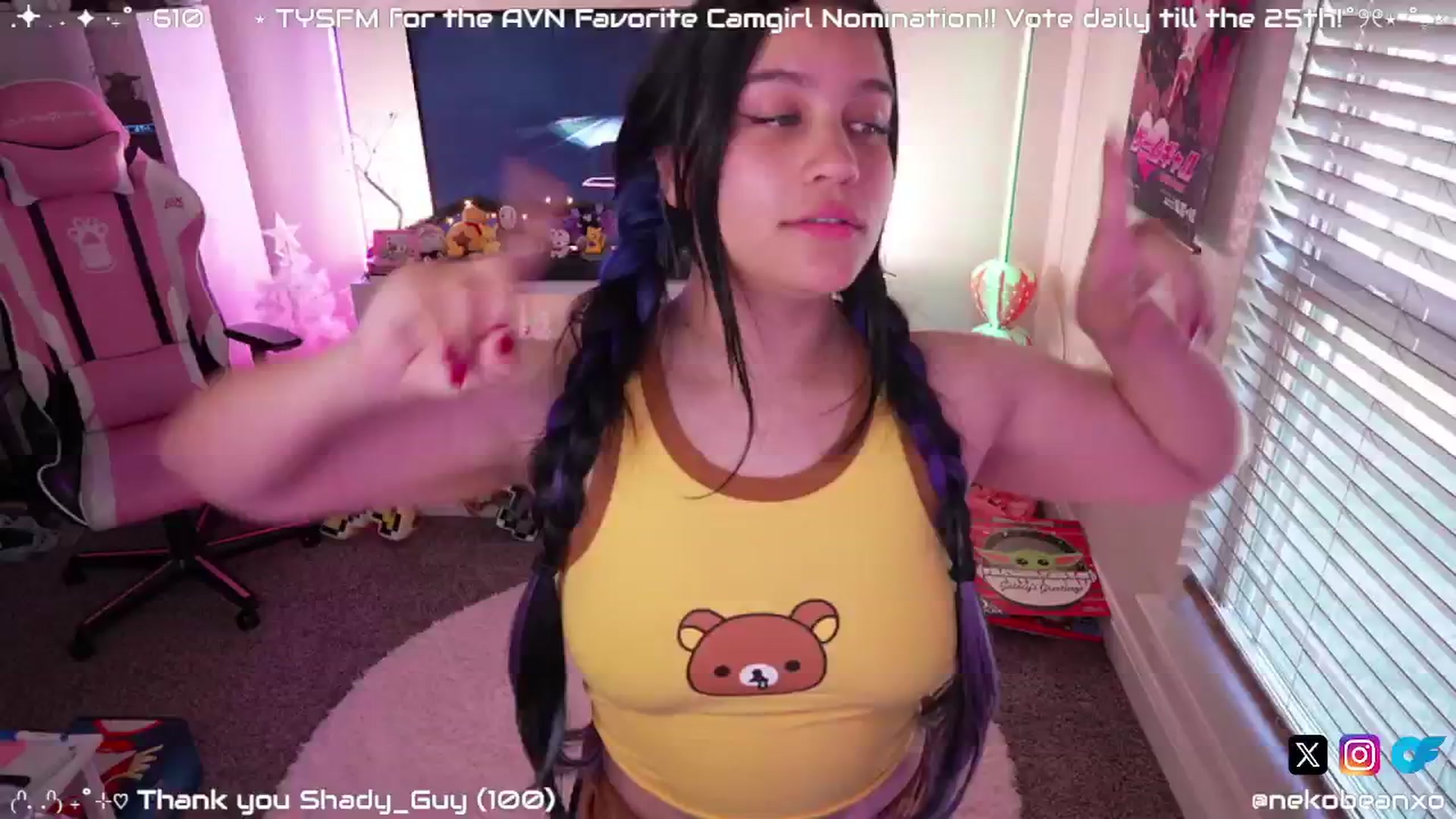 Gallery image thumbnail from Nekobeanxo's myfreecams stream on, 12/28/2024, 20:34 image 15 of 20