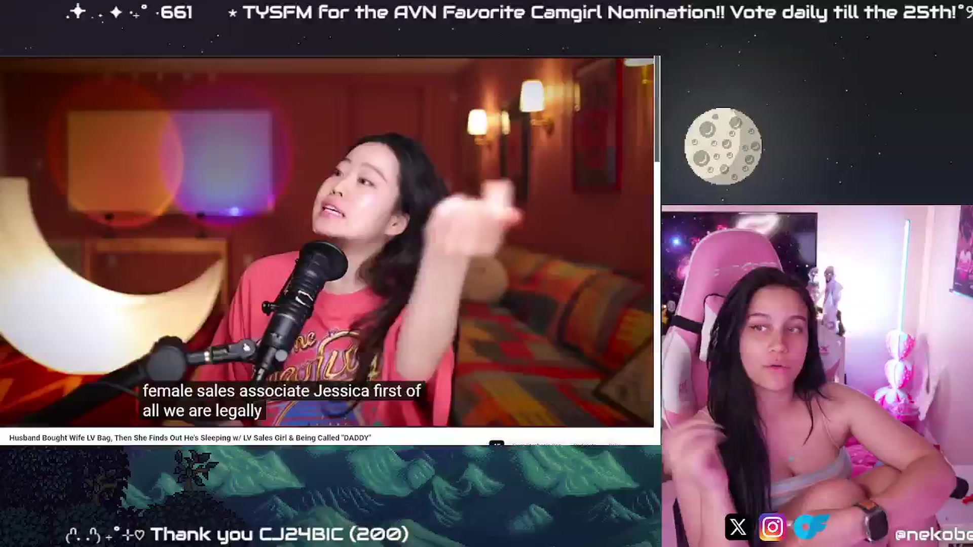 Gallery image thumbnail from Nekobeanxo's myfreecams stream on, 12/31/2024, 08:52 image 15 of 20