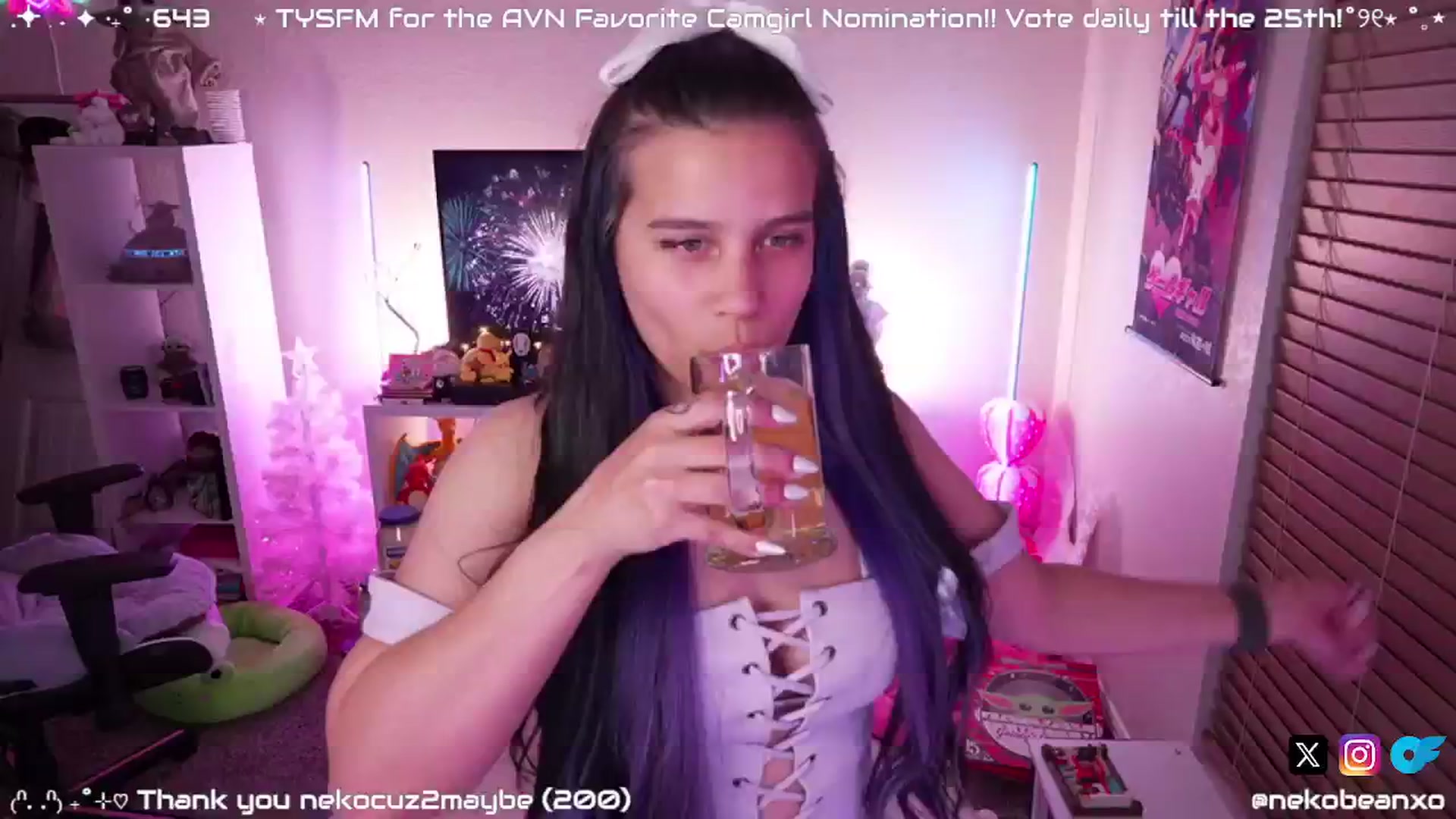 Gallery image thumbnail from Nekobeanxo's myfreecams stream on, 01/01/2025, 06:19 image 4 of 20