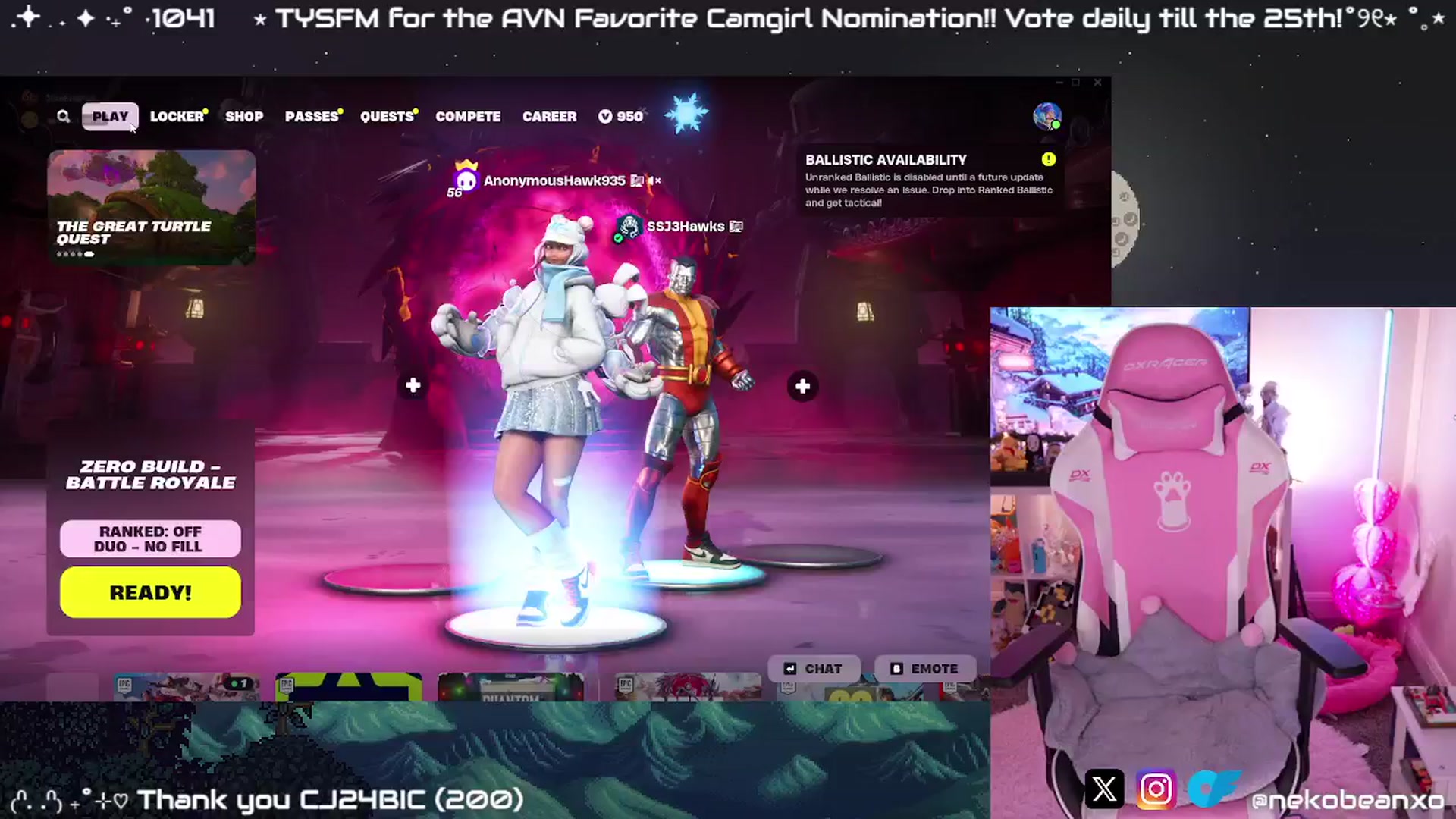 Gallery image thumbnail from Nekobeanxo's myfreecams stream on, 01/02/2025, 07:20 image 18 of 20