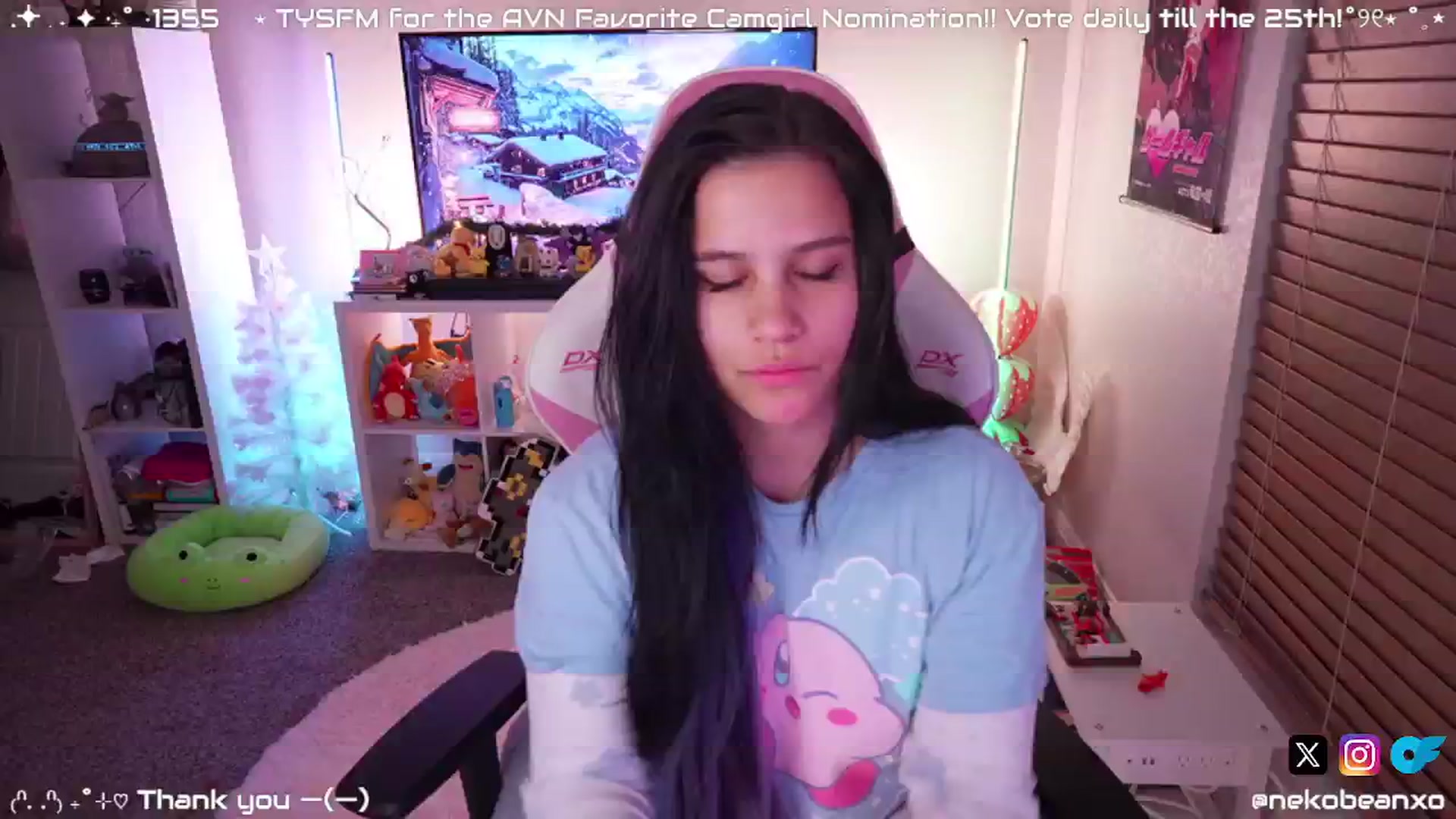 Gallery image thumbnail from Nekobeanxo's myfreecams stream on, 01/02/2025, 07:20 image 1 of 20