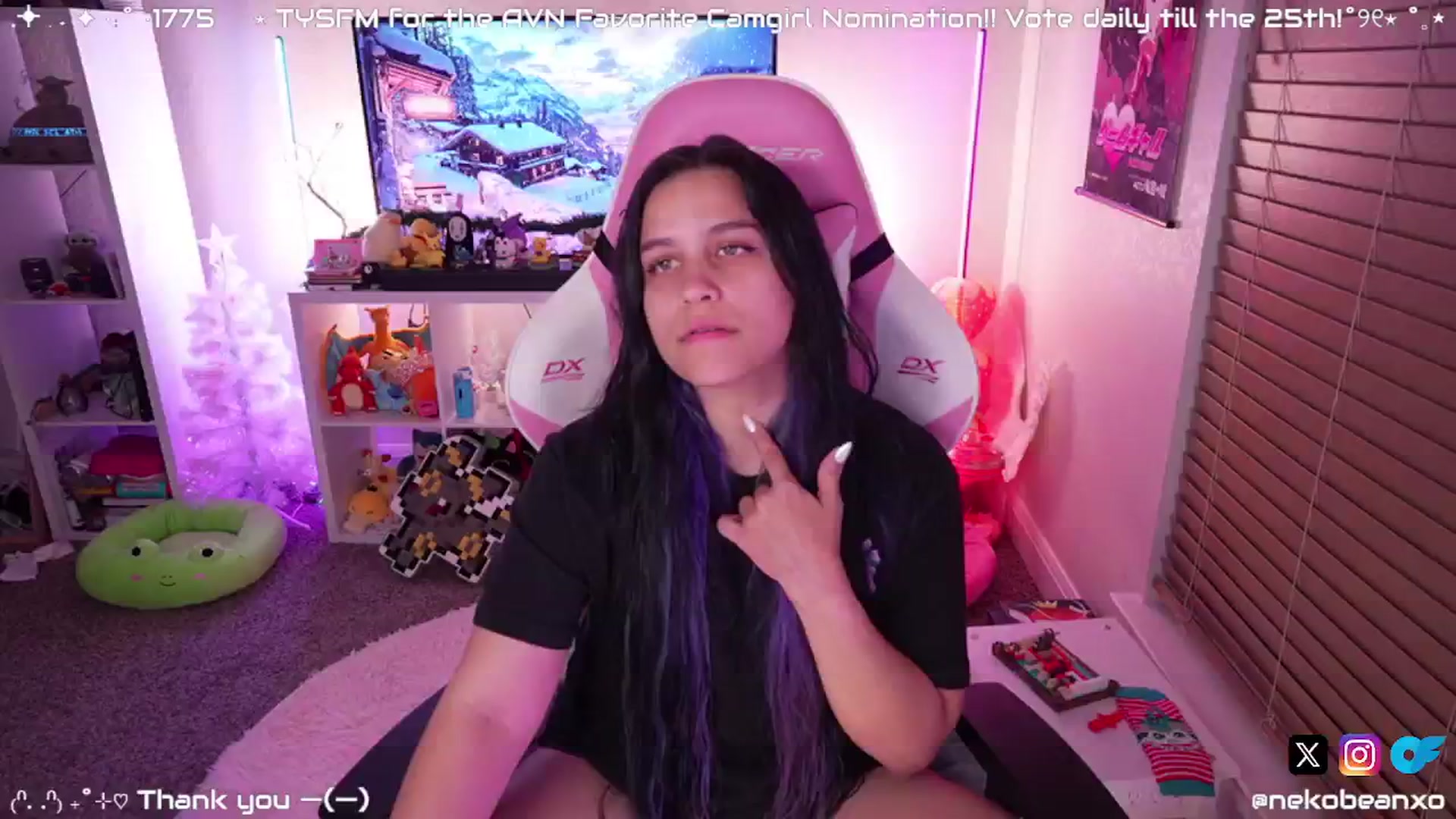 Gallery image thumbnail from Nekobeanxo's myfreecams stream on, 01/03/2025, 06:09 image 4 of 20