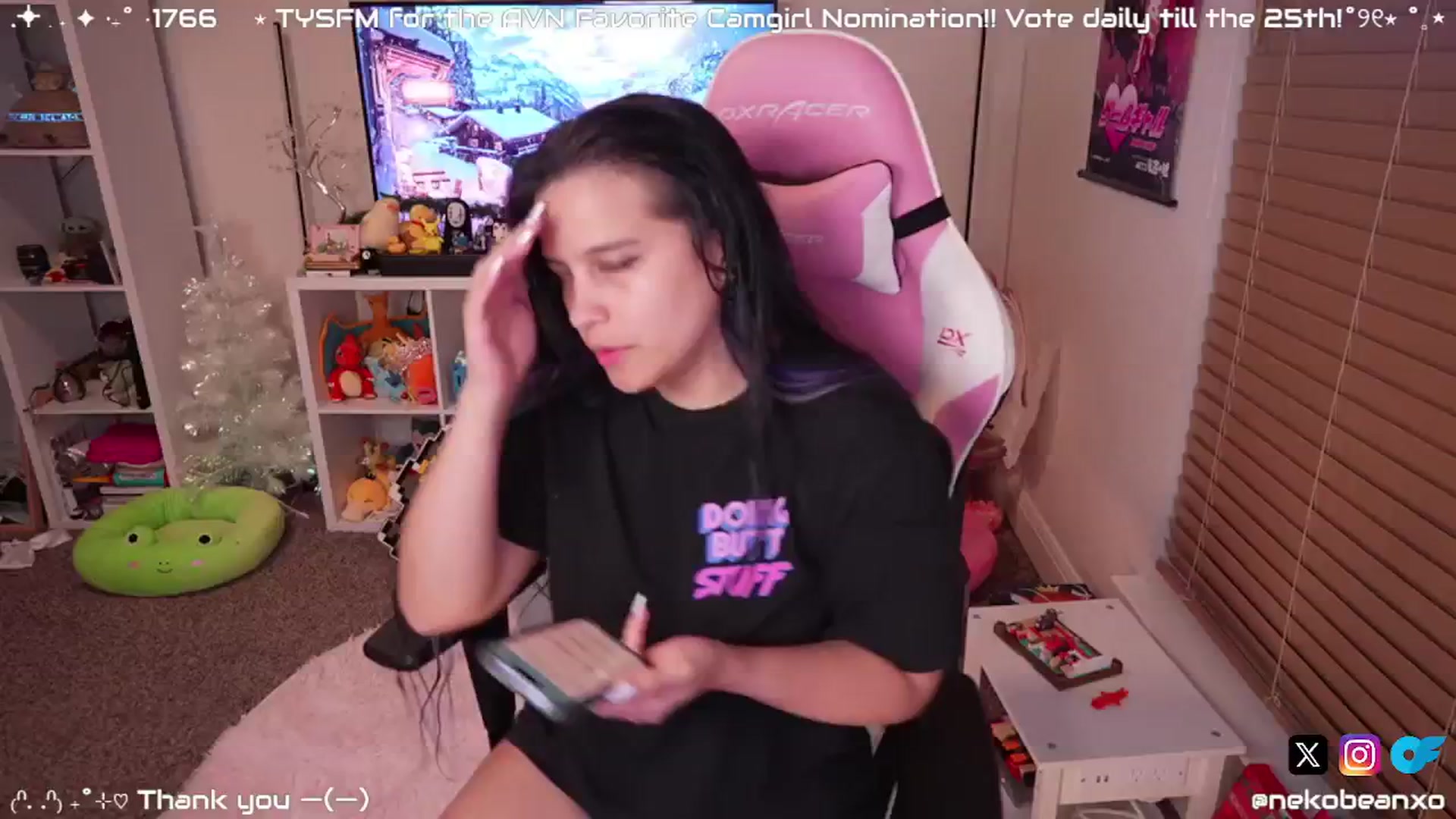 Gallery image thumbnail from Nekobeanxo's myfreecams stream on, 01/03/2025, 06:09 image 2 of 20