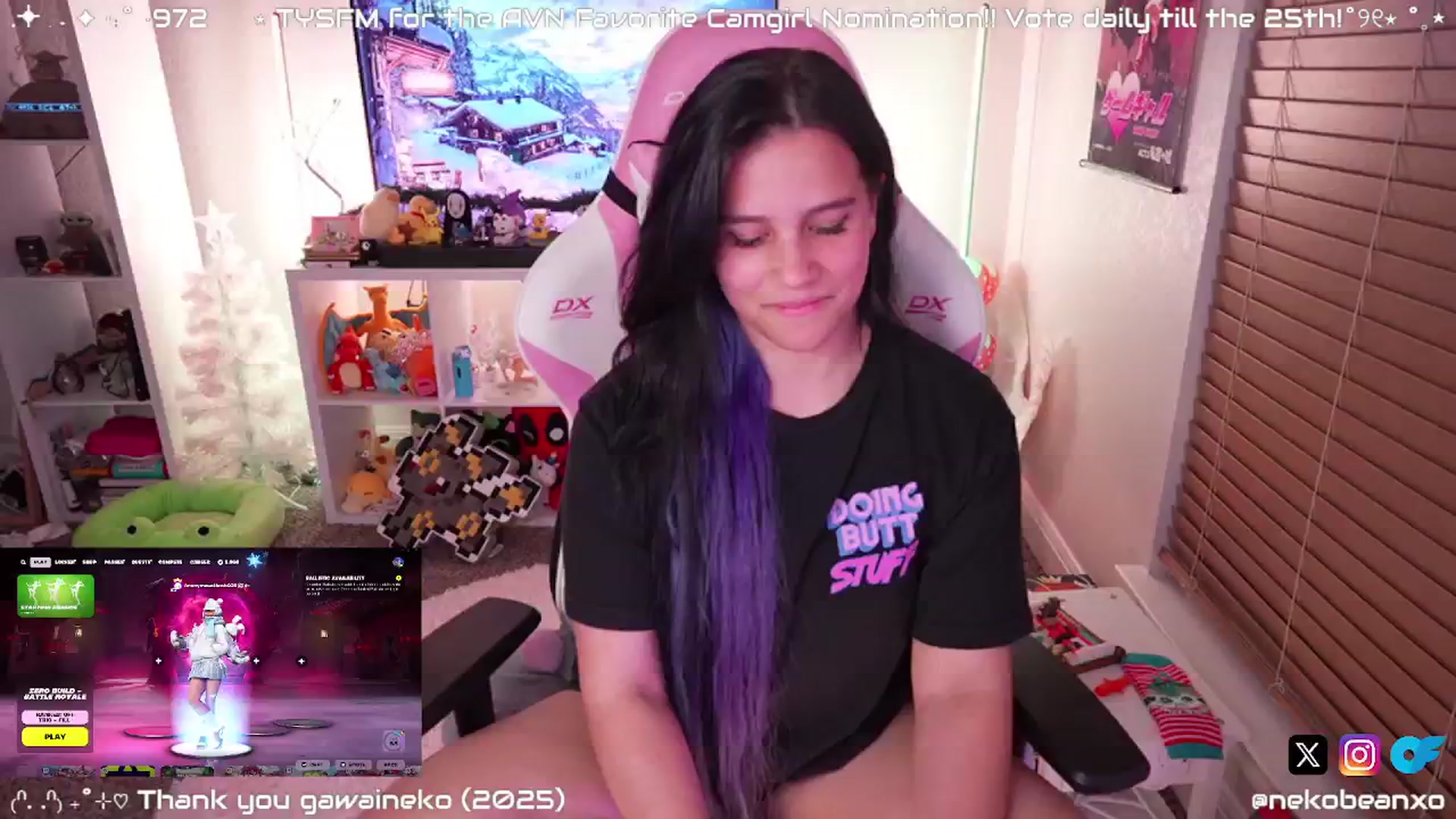 Gallery image thumbnail from Nekobeanxo's myfreecams stream on, 01/03/2025, 06:09 image 13 of 20
