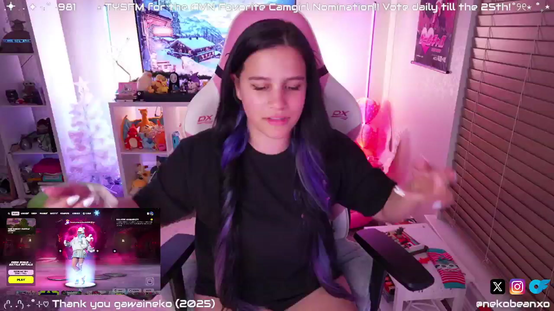 Gallery image thumbnail from Nekobeanxo's myfreecams stream on, 01/03/2025, 06:09 image 18 of 20