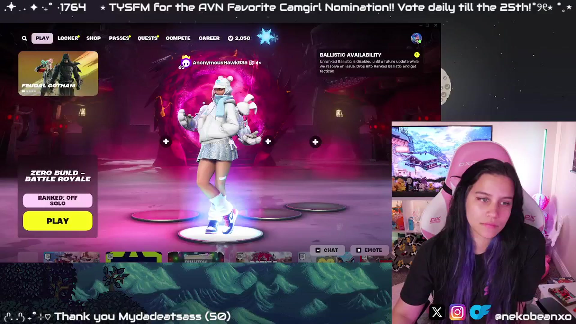 Gallery image thumbnail from Nekobeanxo's myfreecams stream on, 01/03/2025, 06:09 image 9 of 20