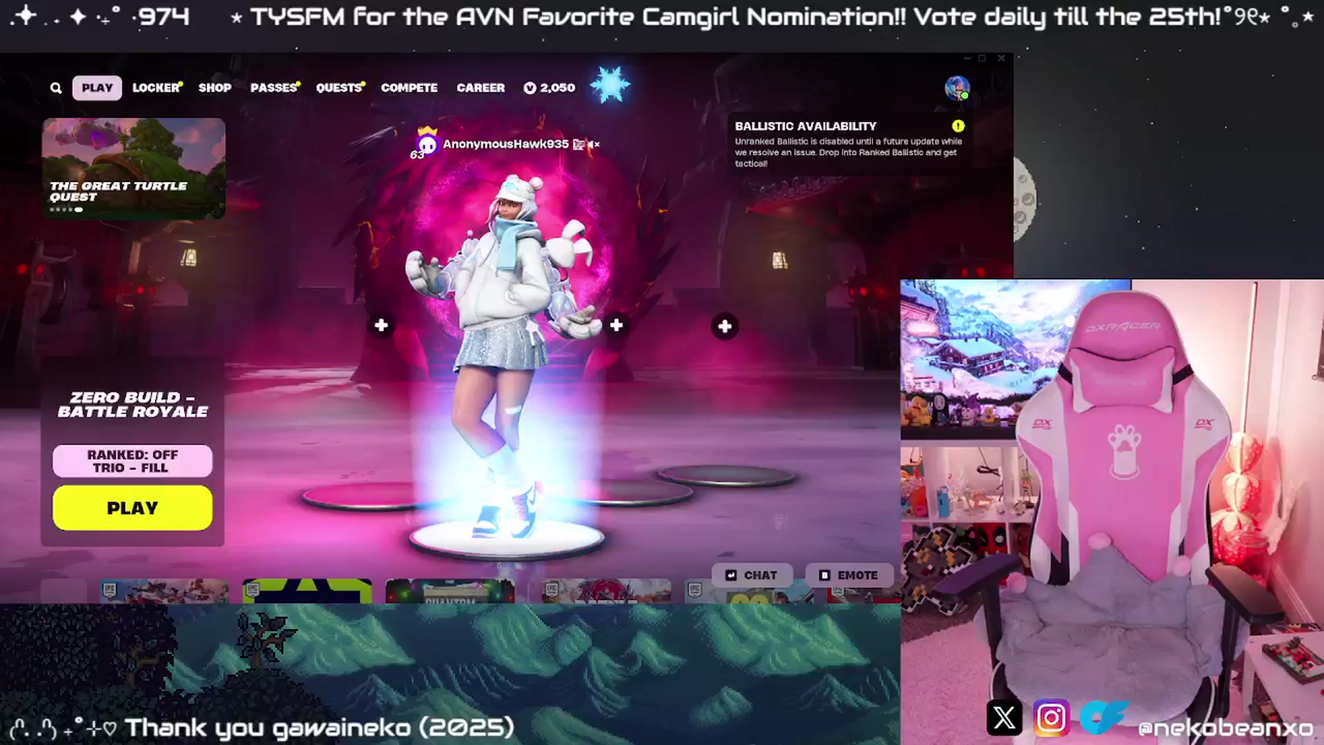 Gallery image thumbnail from Nekobeanxo's myfreecams stream on, 01/03/2025, 06:09 image 14 of 20