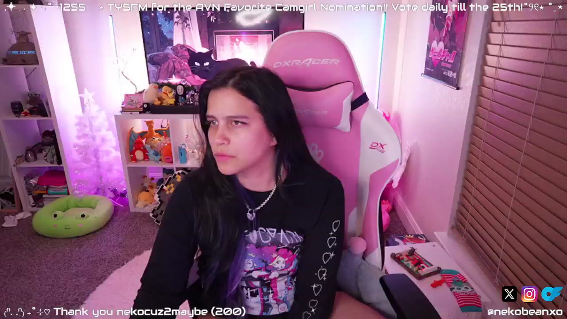 Gallery image thumbnail from Nekobeanxo's myfreecams stream on, 01/04/2025, 07:19 image 2 of 20