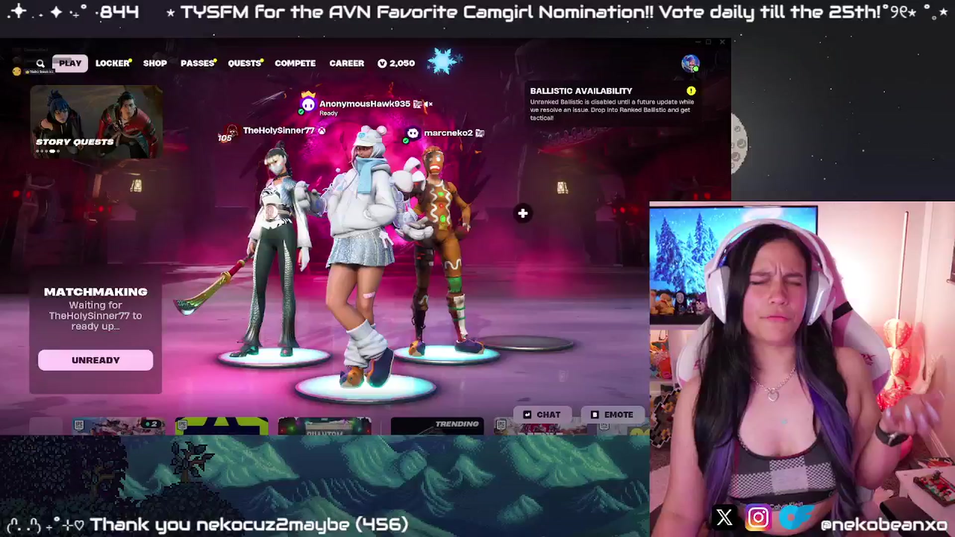 Gallery image thumbnail from Nekobeanxo's myfreecams stream on, 01/04/2025, 07:19 image 12 of 20