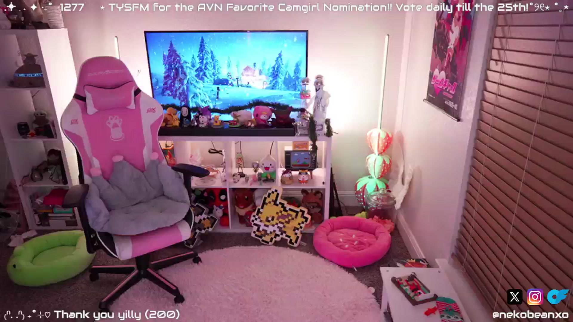 Gallery image thumbnail from Nekobeanxo's myfreecams stream on, 01/06/2025, 06:29 image 5 of 20