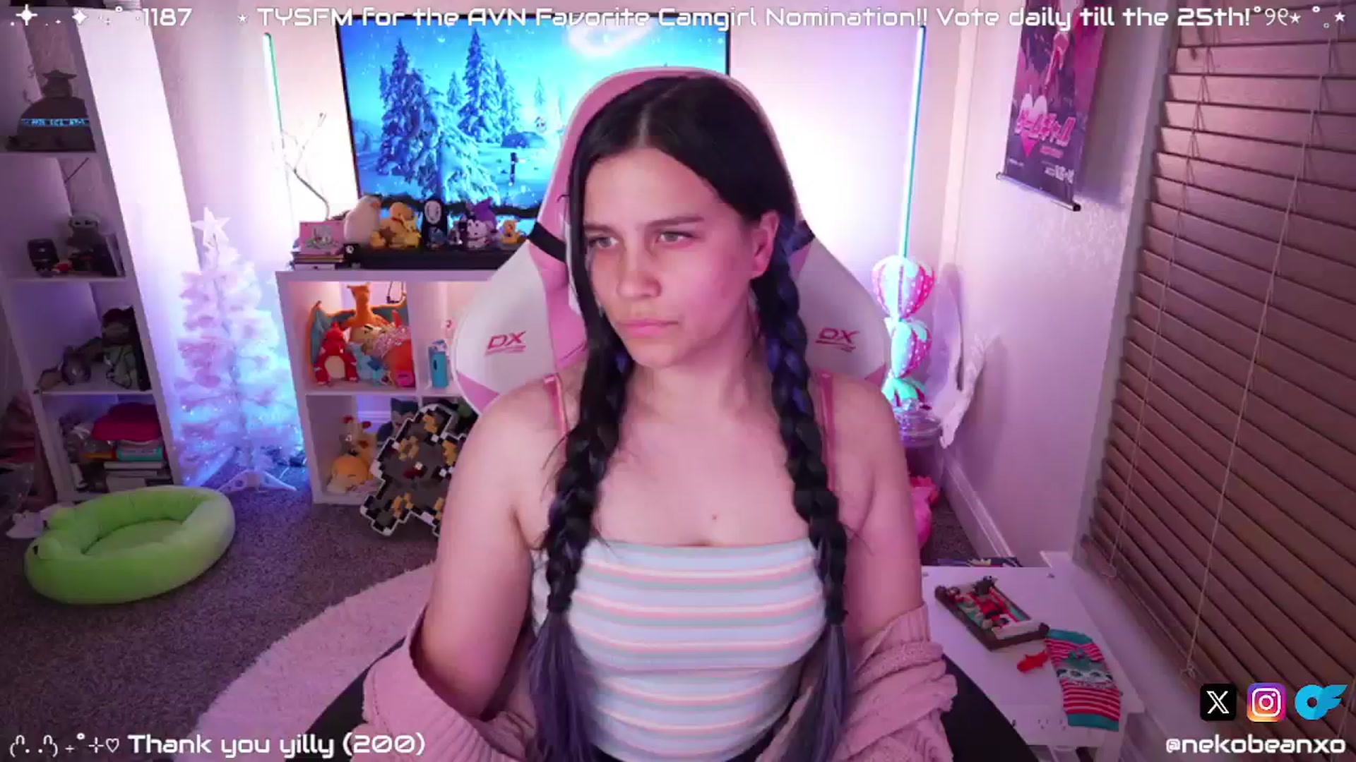 Gallery image thumbnail from Nekobeanxo's myfreecams stream on, 01/06/2025, 06:29 image 15 of 20
