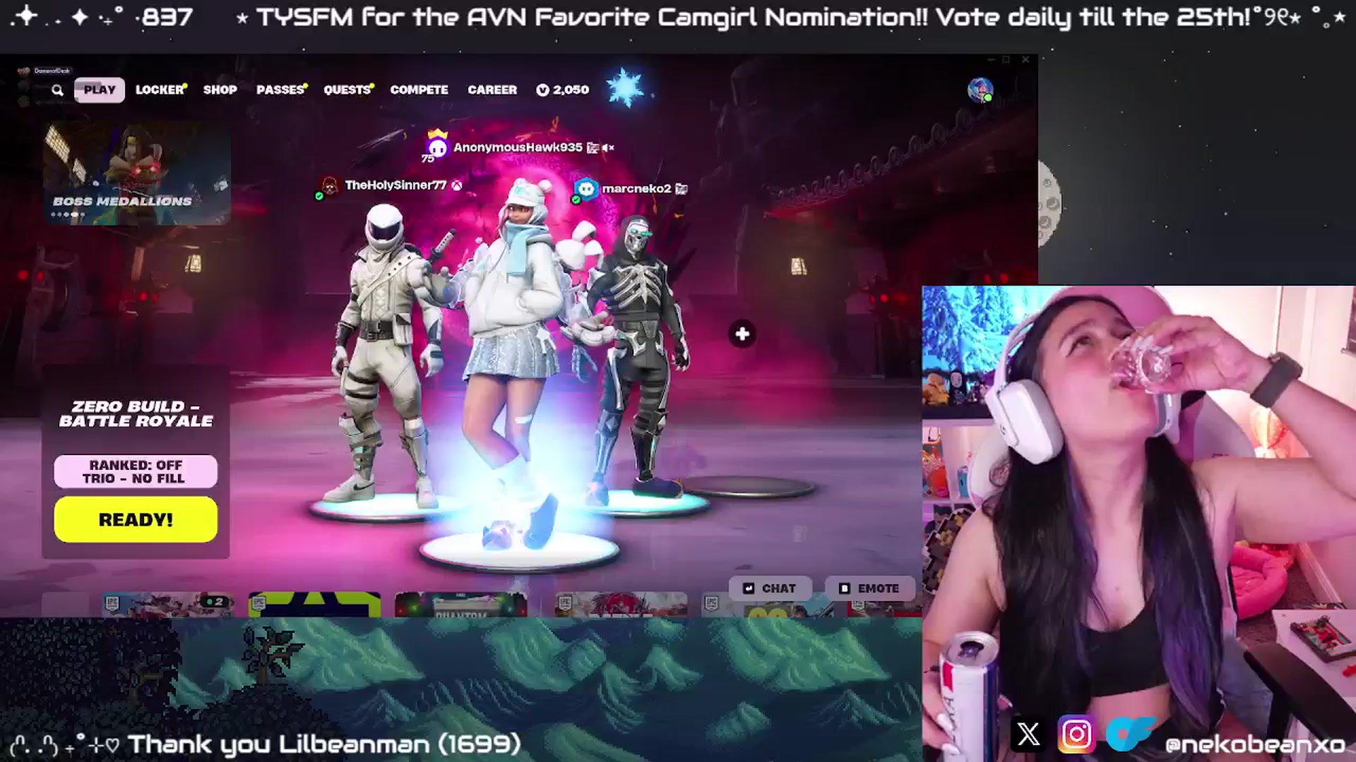 Gallery image thumbnail from Nekobeanxo's myfreecams stream on, 01/07/2025, 04:00 image 17 of 20