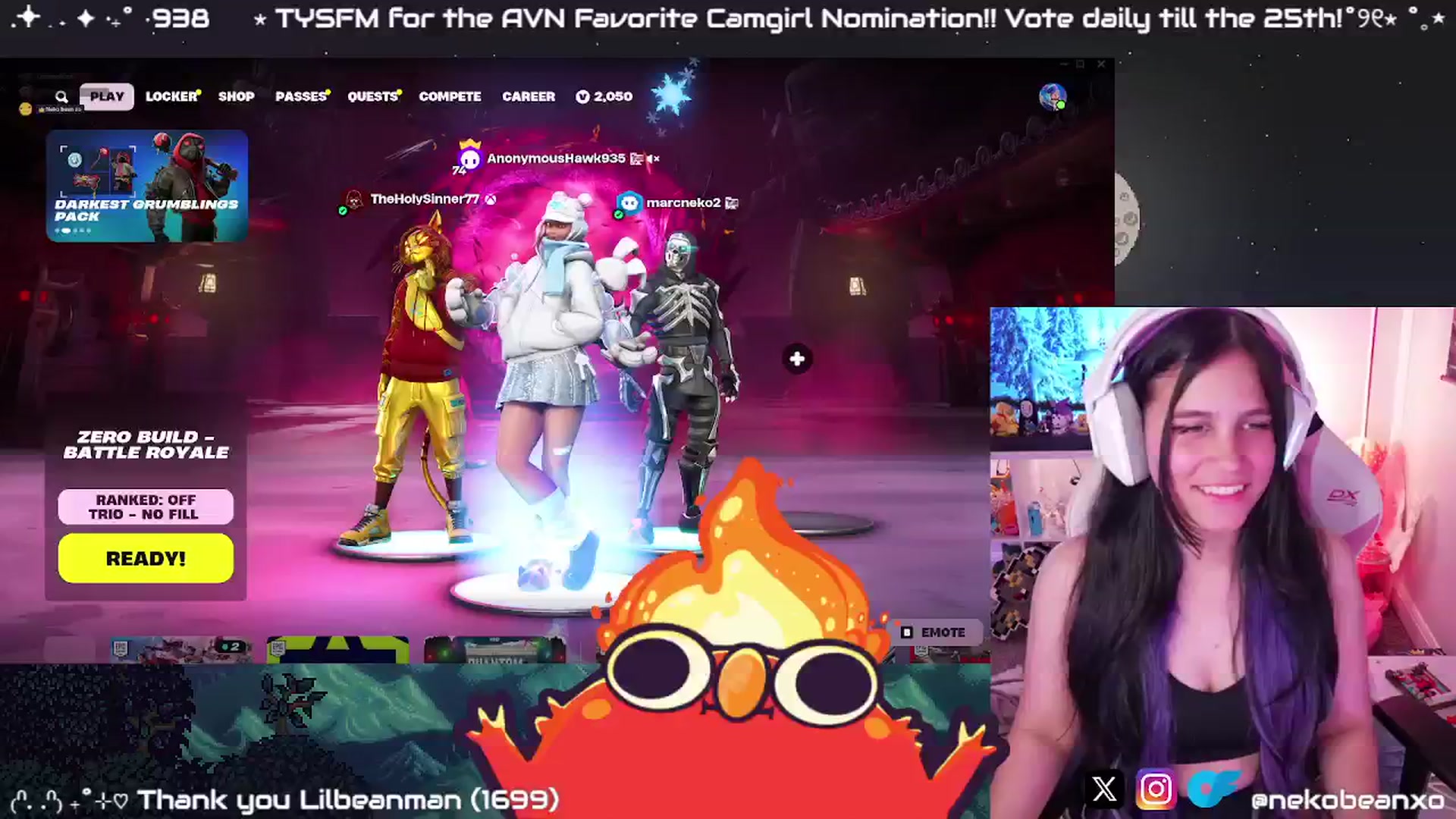 Gallery image thumbnail from Nekobeanxo's myfreecams stream on, 01/07/2025, 04:00 image 12 of 20