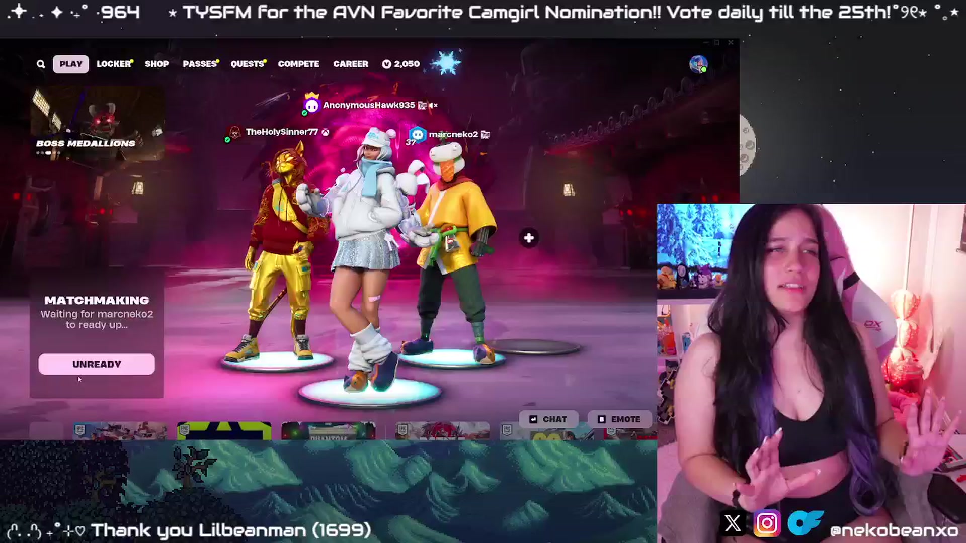 Gallery image thumbnail from Nekobeanxo's myfreecams stream on, 01/07/2025, 04:00 image 8 of 20