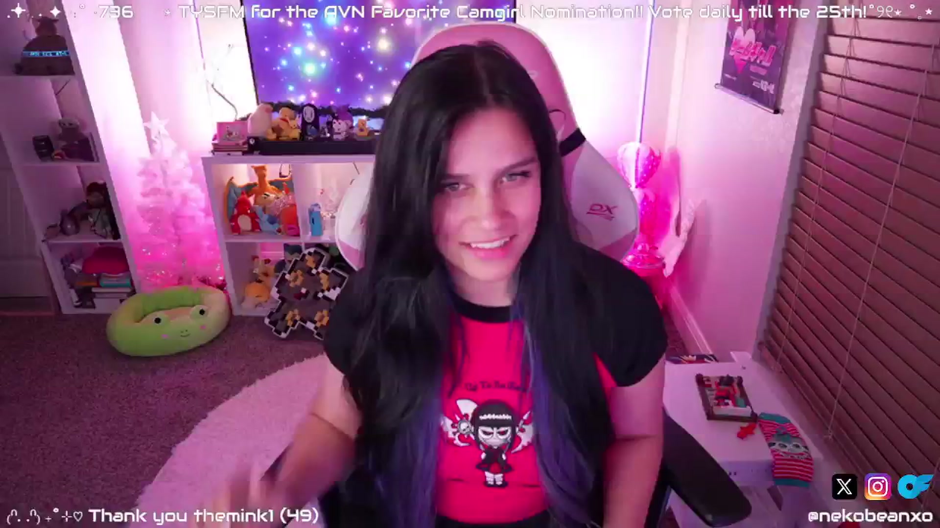 Gallery image thumbnail from Nekobeanxo's myfreecams stream on, 01/08/2025, 08:04 image 3 of 20