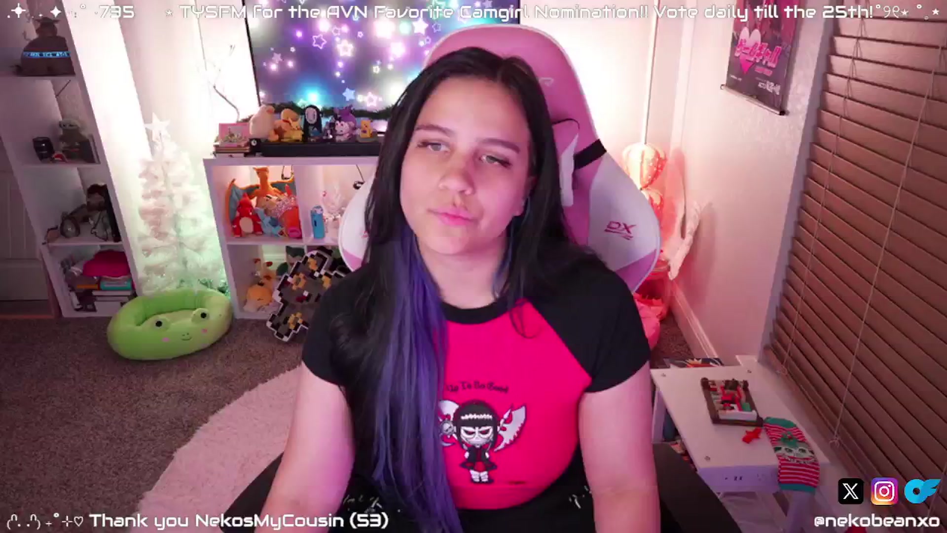Gallery image thumbnail from Nekobeanxo's myfreecams stream on, 01/08/2025, 08:04 image 5 of 20