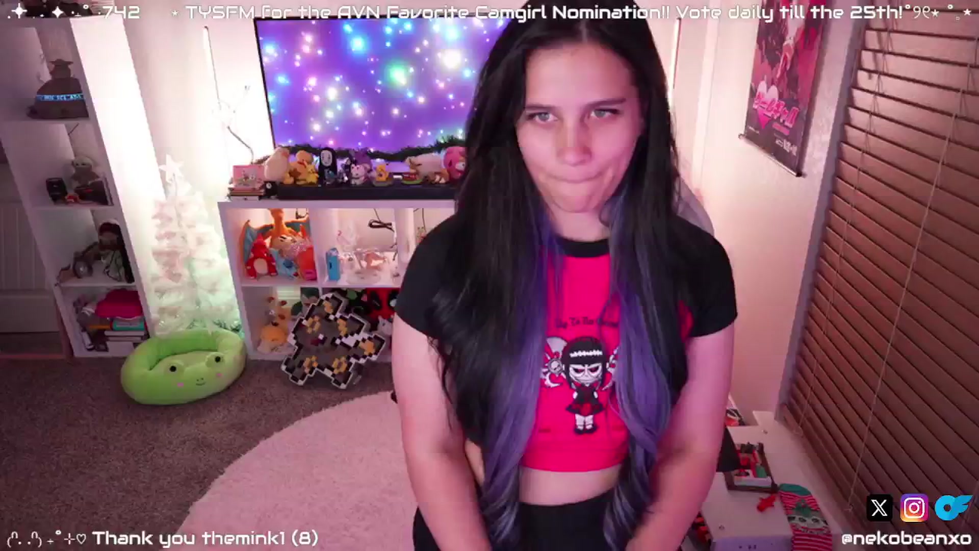 Gallery image thumbnail from Nekobeanxo's myfreecams stream on, 01/08/2025, 08:04 image 2 of 20
