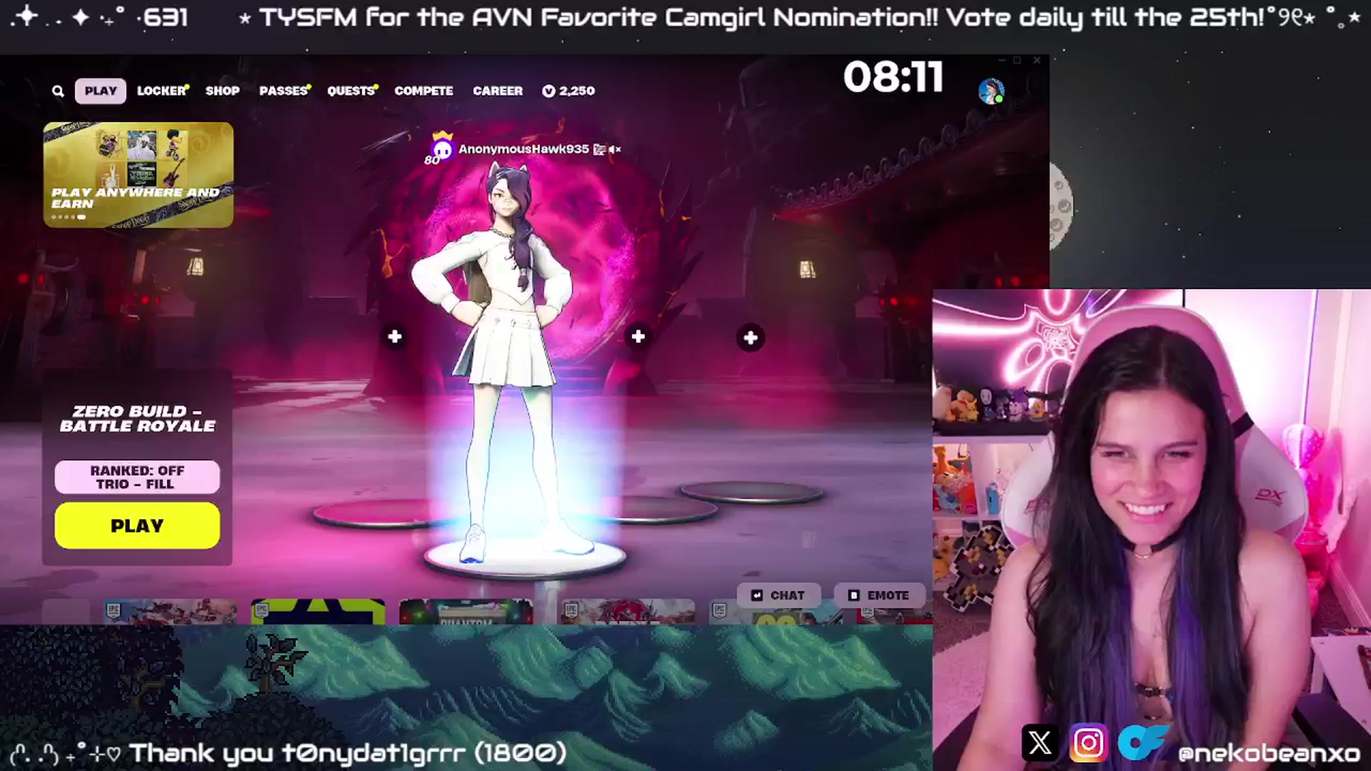 Gallery image thumbnail from Nekobeanxo's myfreecams stream on, 01/08/2025, 08:04 image 12 of 20