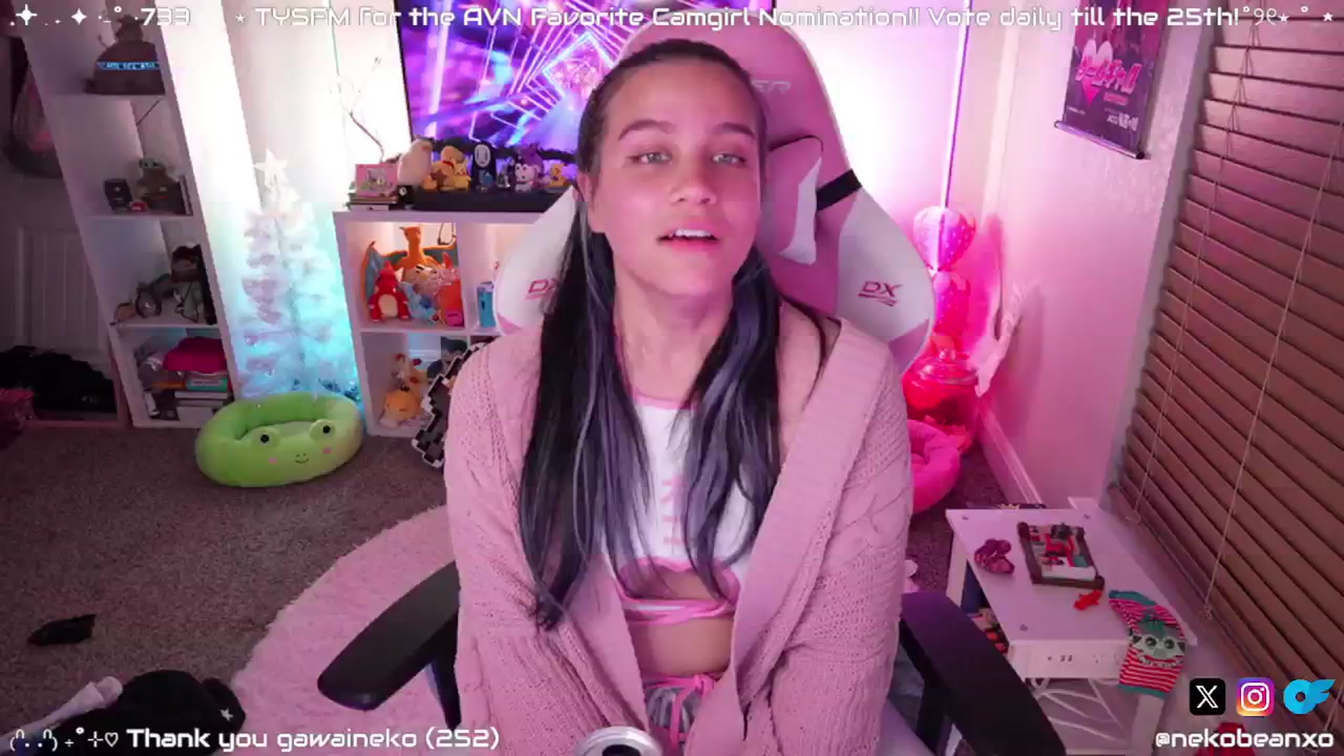 Gallery image thumbnail from Nekobeanxo's myfreecams stream on, 01/10/2025, 08:25 image 1 of 20
