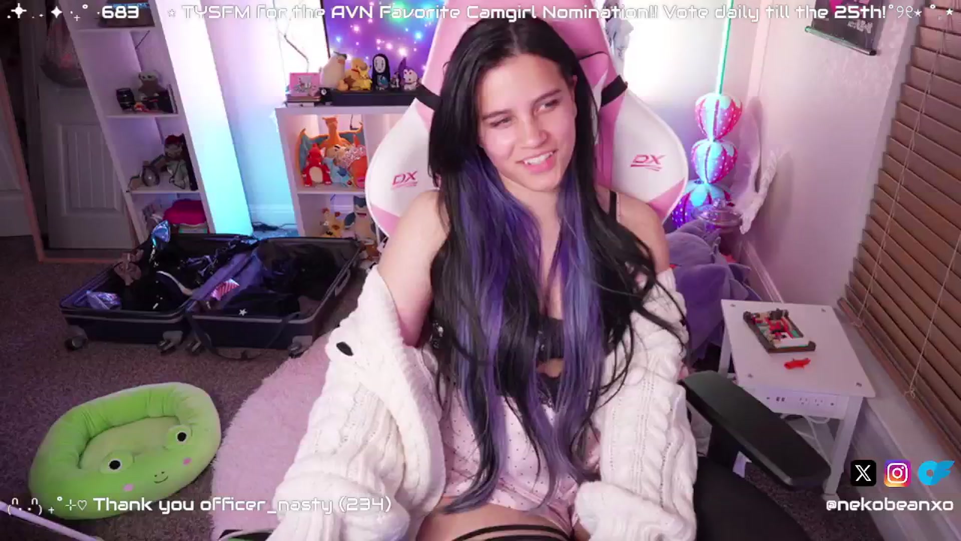 Gallery image thumbnail from Nekobeanxo's myfreecams stream on, 01/14/2025, 06:29 image 4 of 20